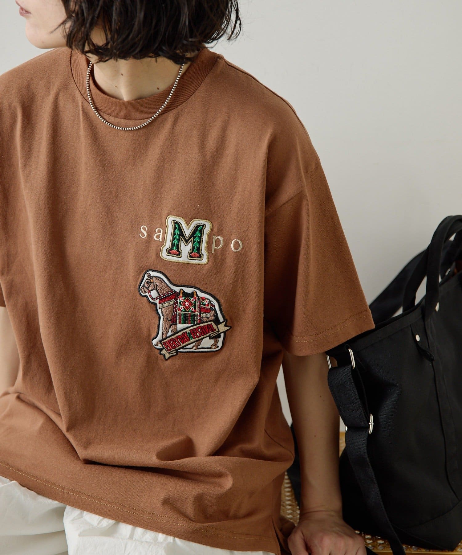 ear PAPILLONNER(イア パピヨネ) sampo×earコラボTシャツ《綿100％》