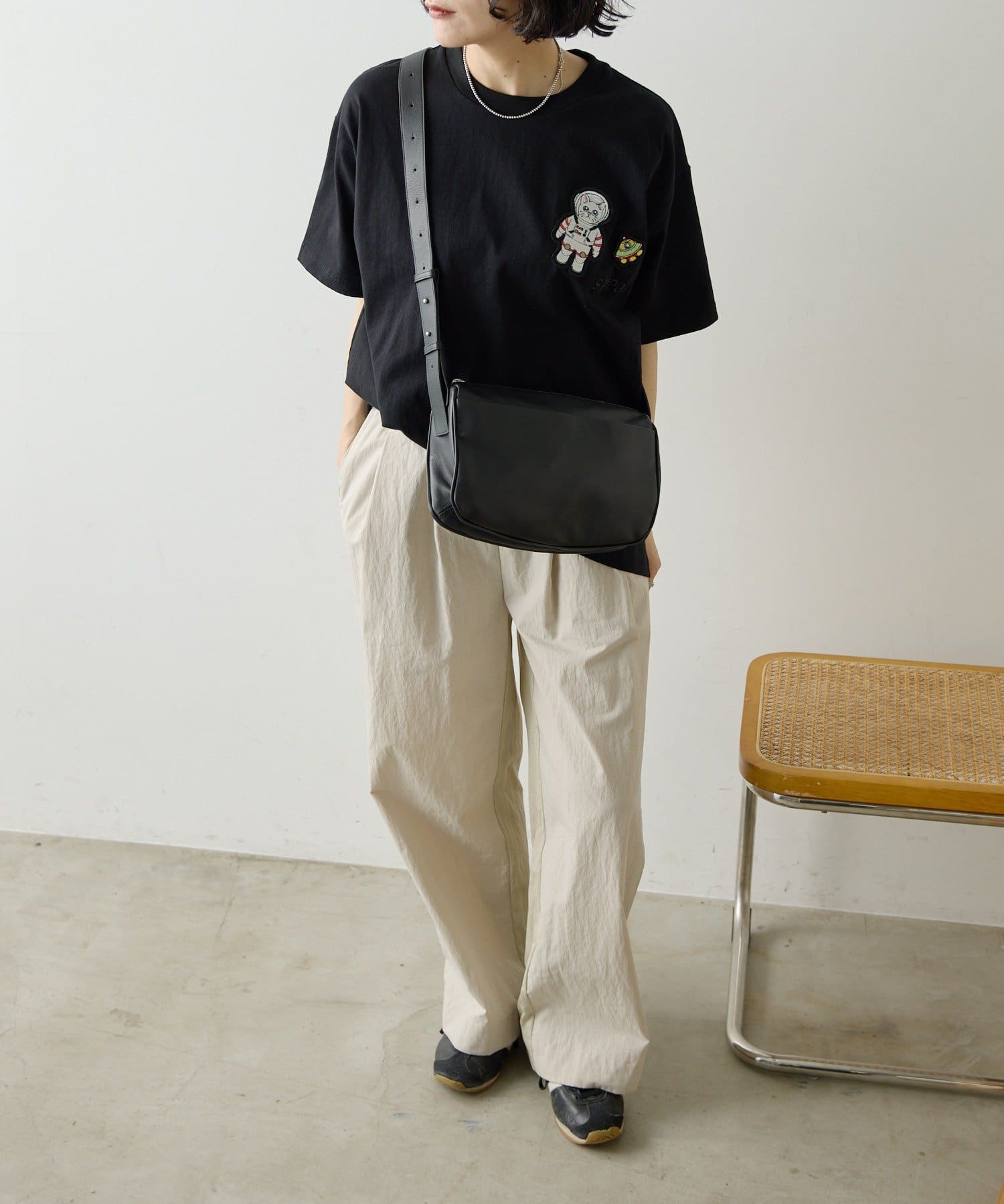 ear PAPILLONNER(イア パピヨネ) sampo×earコラボTシャツ《綿100％》