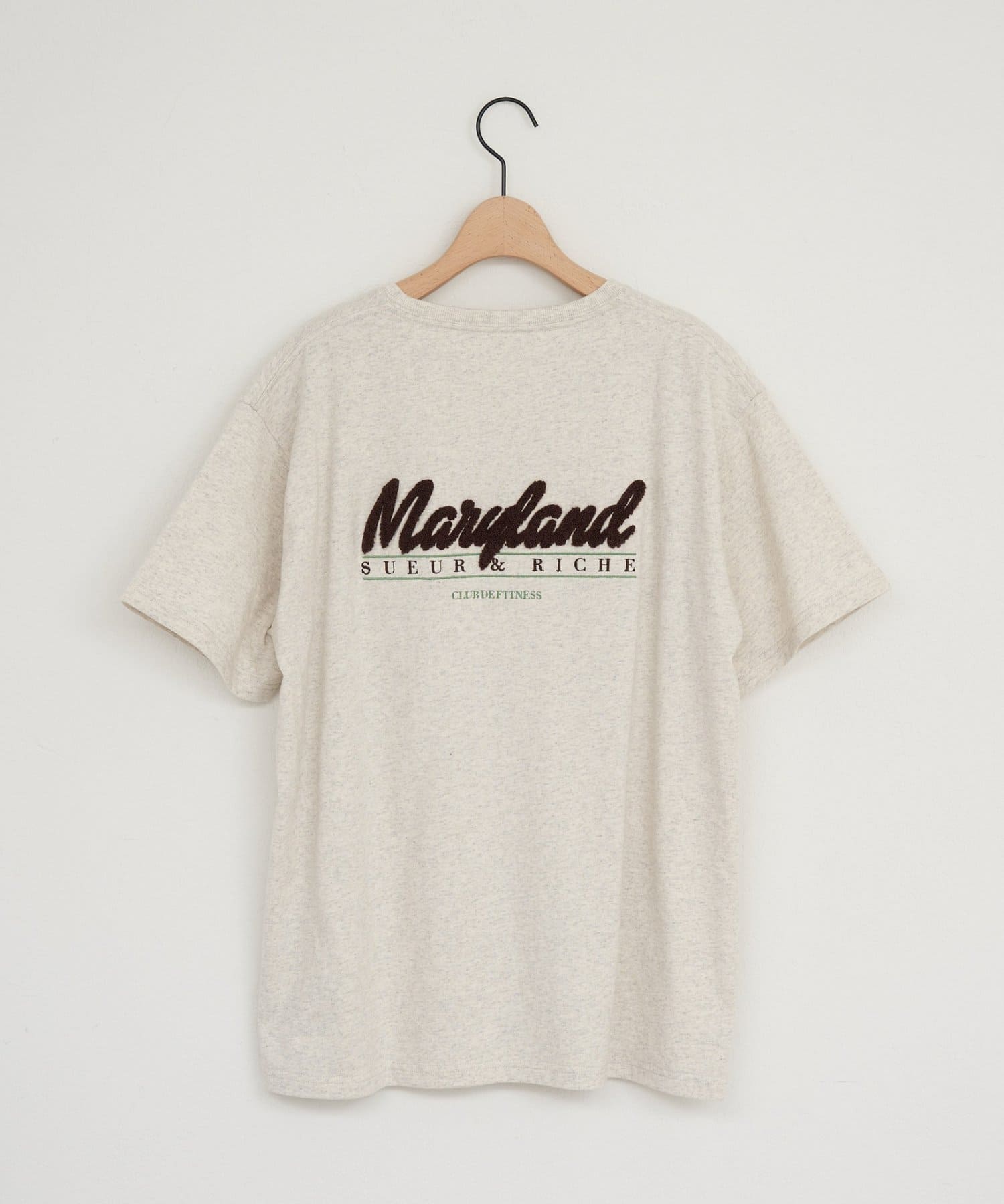 DISCOAT(ディスコート) 【Enlude】サガラ刺繍ロゴTシャツ《ユニセックス》