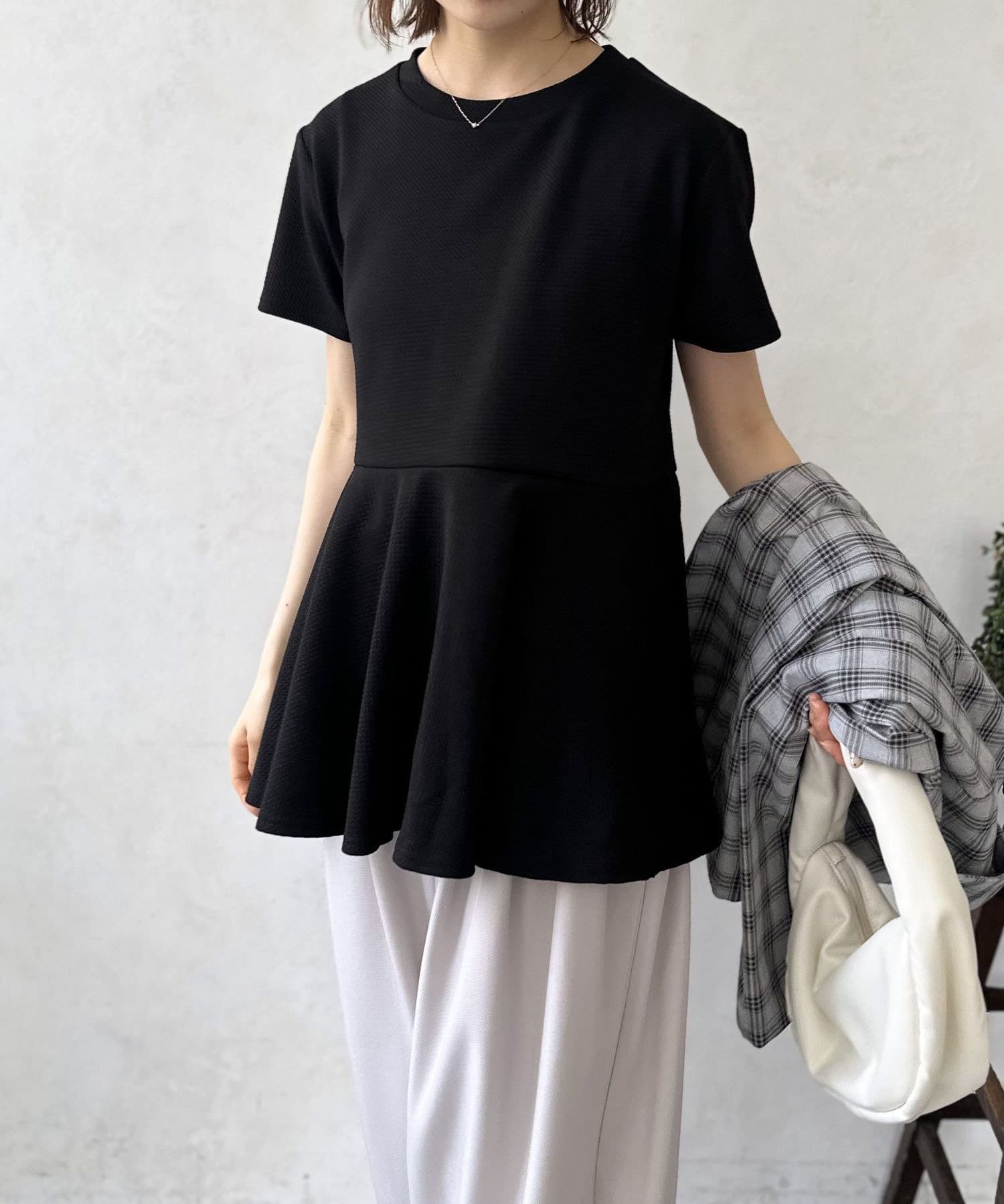 LOCUST(ローカスト) ふくれジャガードペプラムプルオーバー