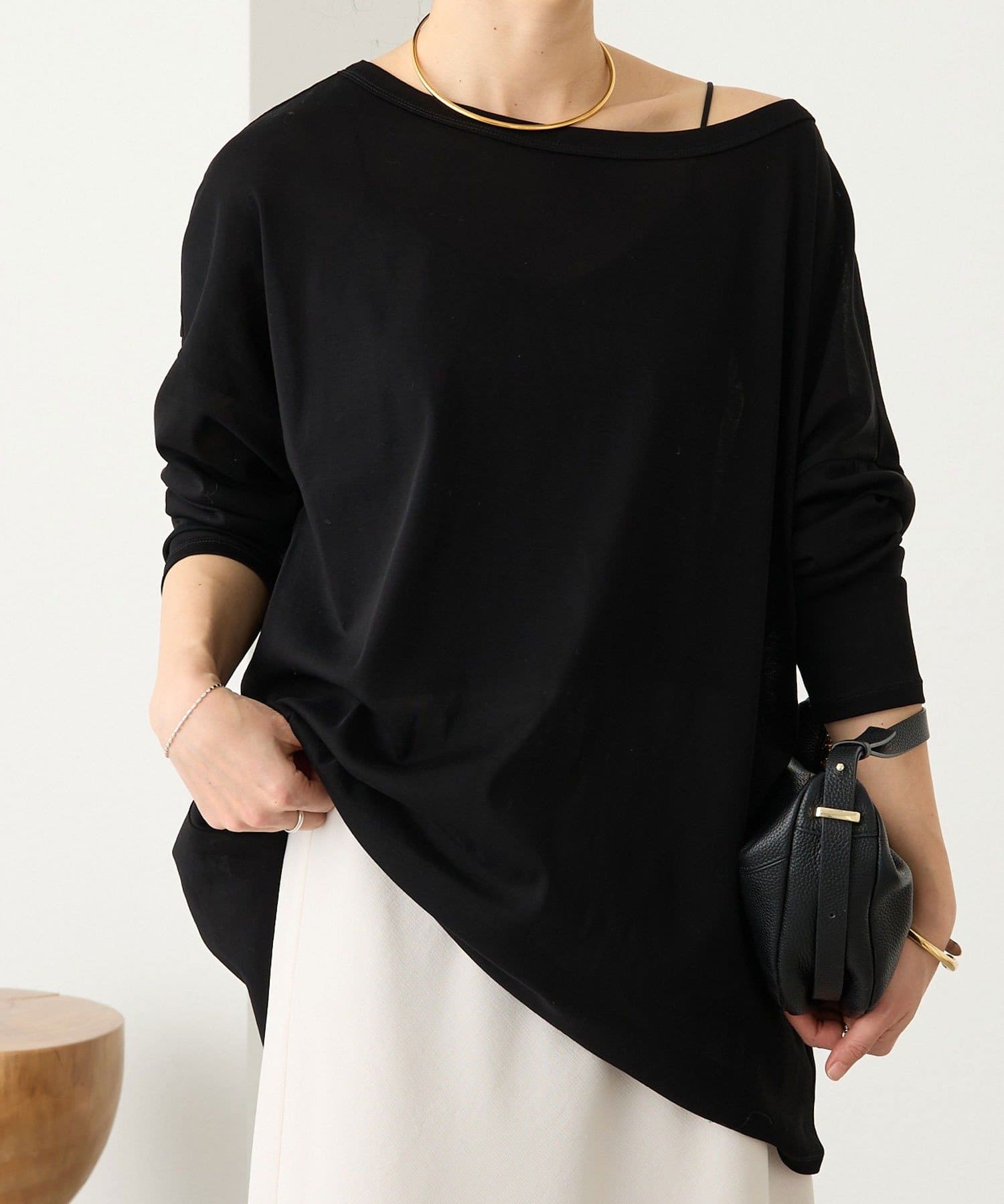 RIVE DROITE(リヴドロワ) 予約【接触冷感/吸水速乾/ウオッシャブル】キュプラコットンオーバーサイズTee