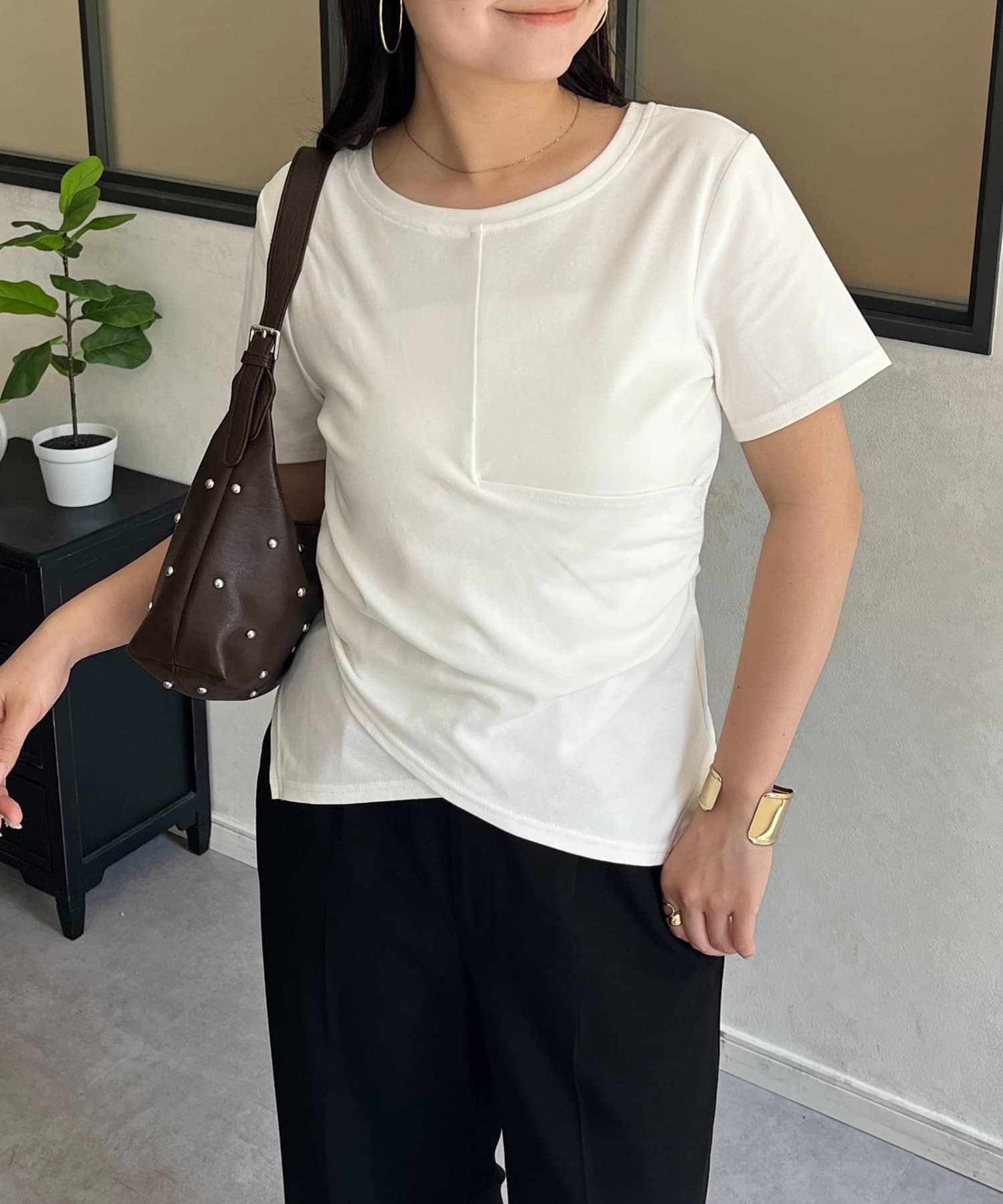 prose verse(プロズヴェール) ウエストクロスカシュクールTシャツ