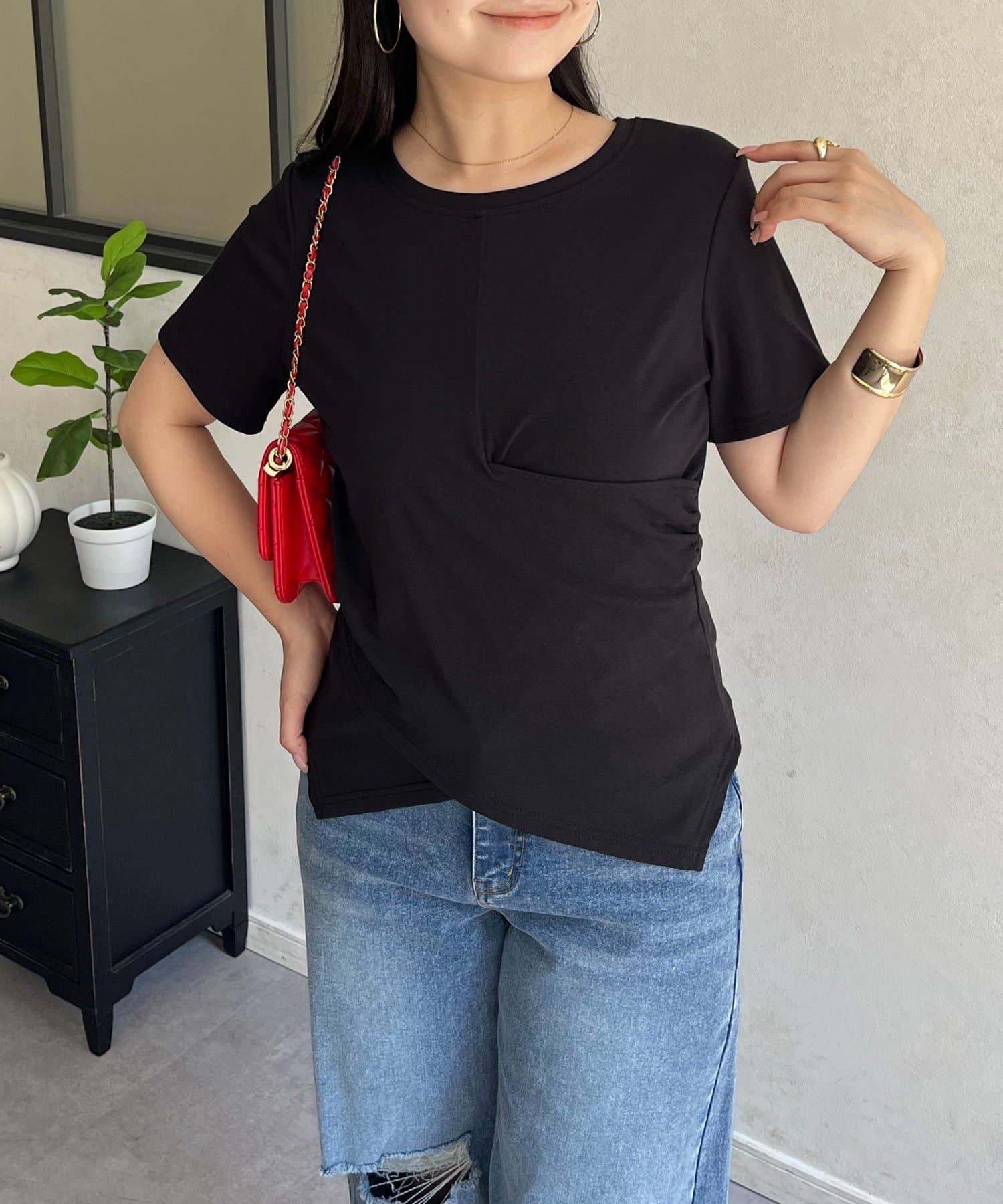 prose verse(プロズヴェール) ウエストクロスカシュクールTシャツ