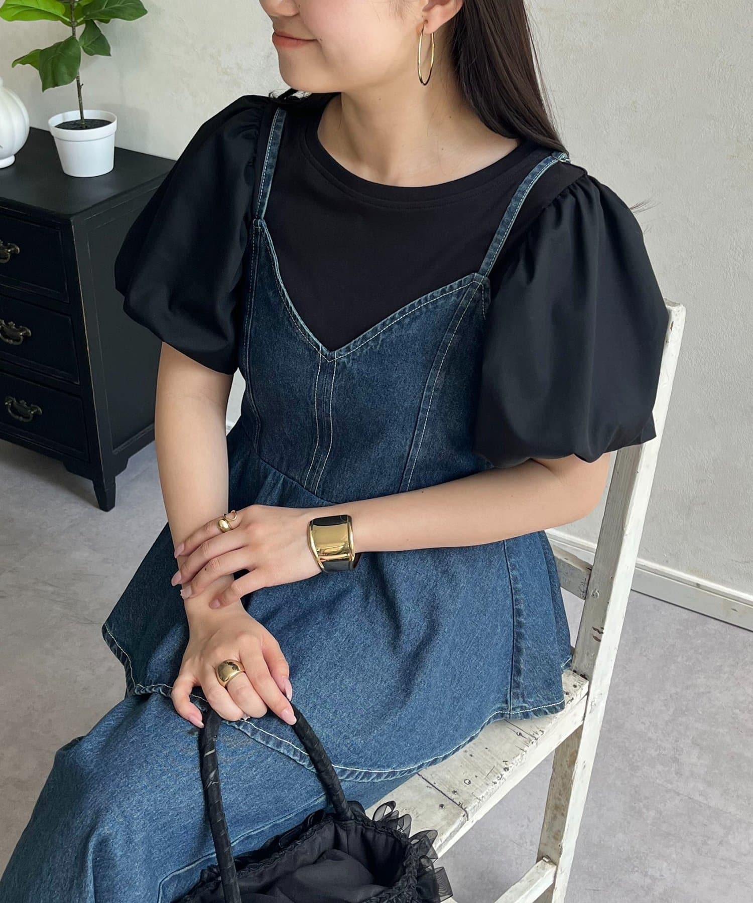 prose verse(プロズヴェール) パフスリーブTシャツ