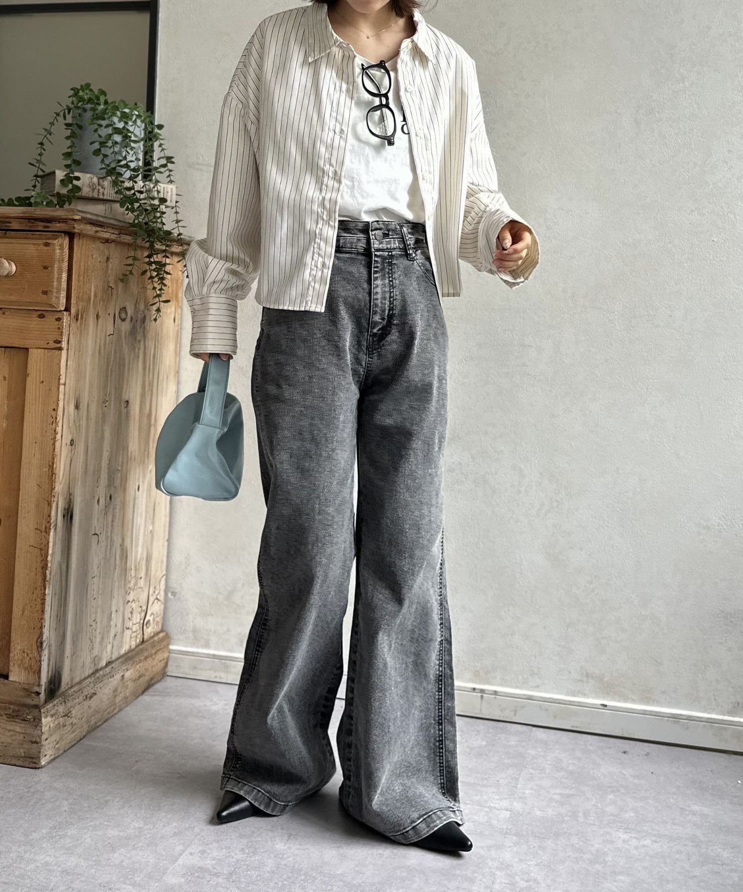 LOCUST(ローカスト) 【Wrangler】デニムフレアバギー