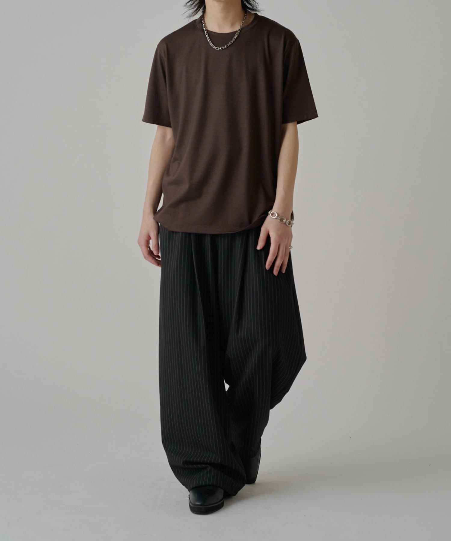 Lui's(ルイス) ウールプレーティングレギュラーフィットTシャツ