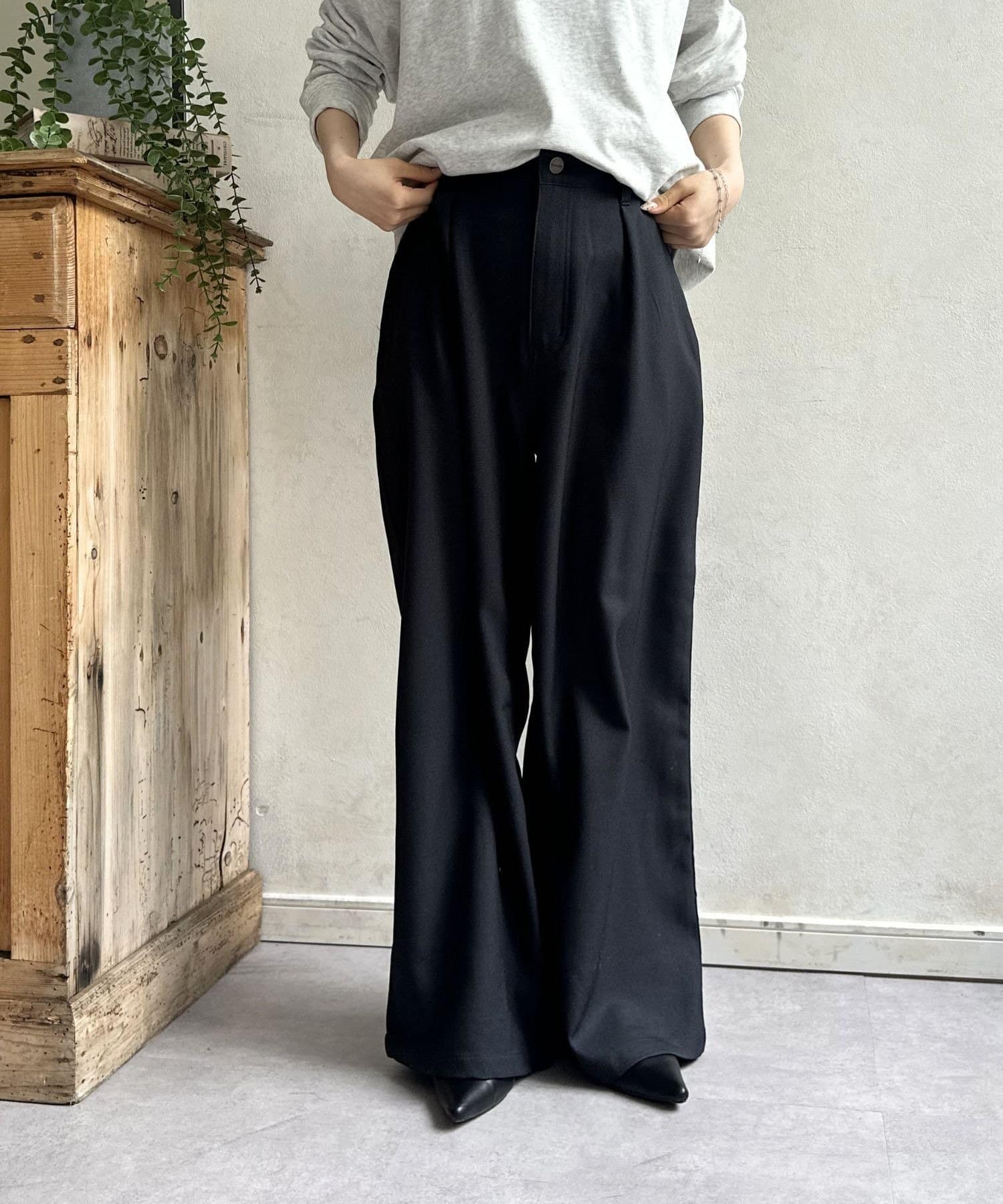 LOCUST(ローカスト) 【Wrangler】ツイルワイドパンツ