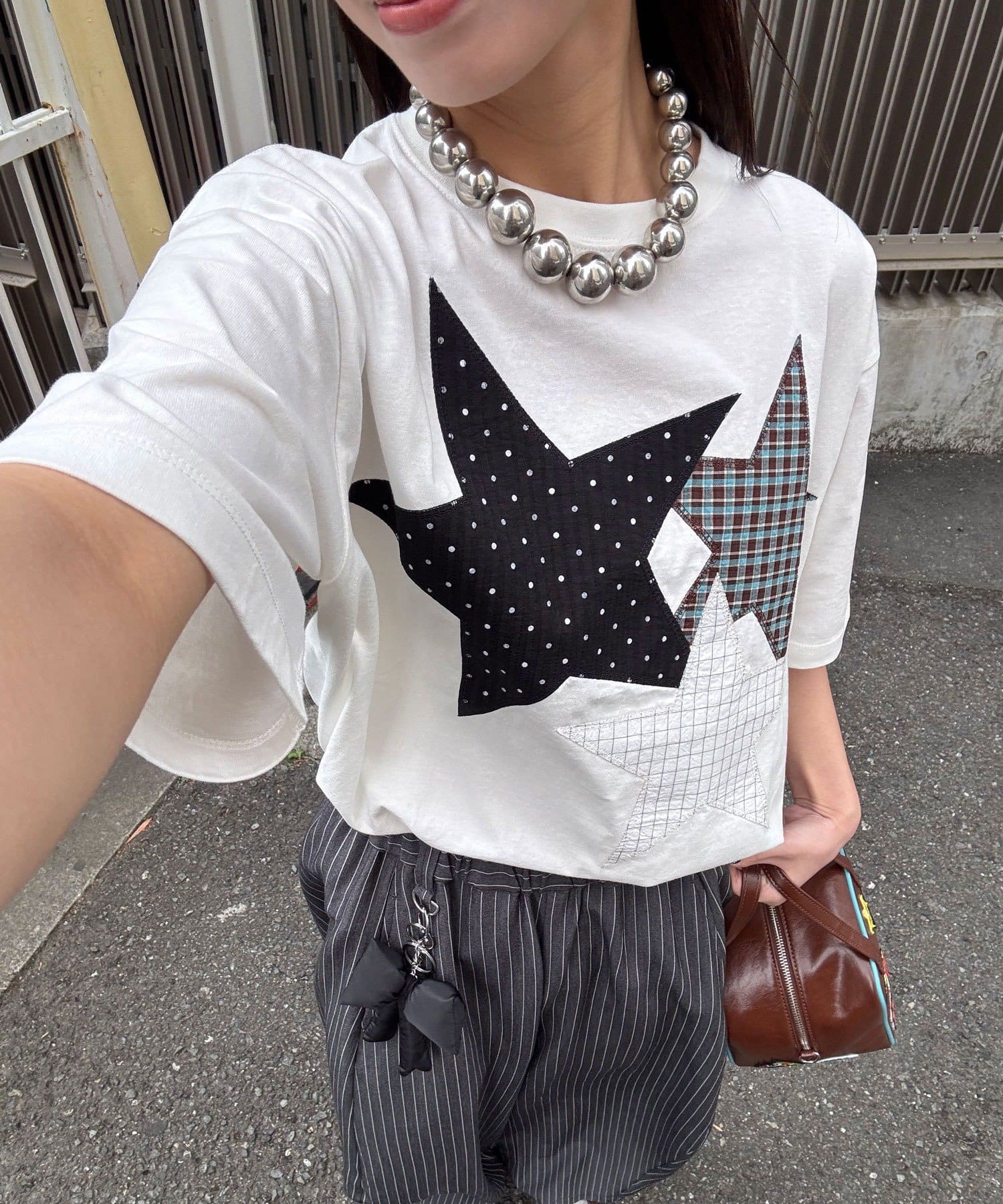 CIAOPANIC(チャオパニック) スターパッチワークTee