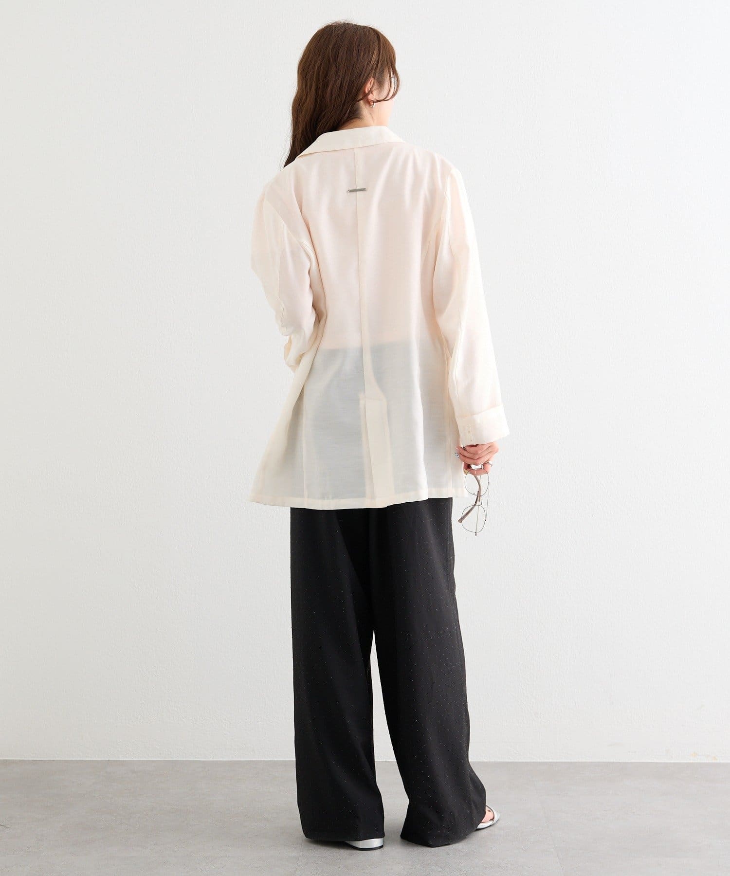 mystic(ミスティック) ラインストーンWベルトパンツ