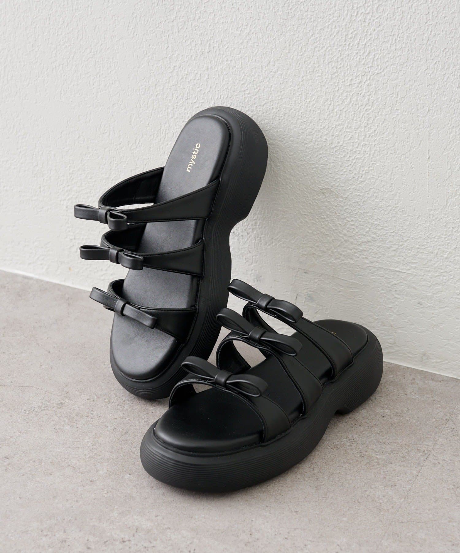 mystic(ミスティック) ボリュームソール リボンサンダル