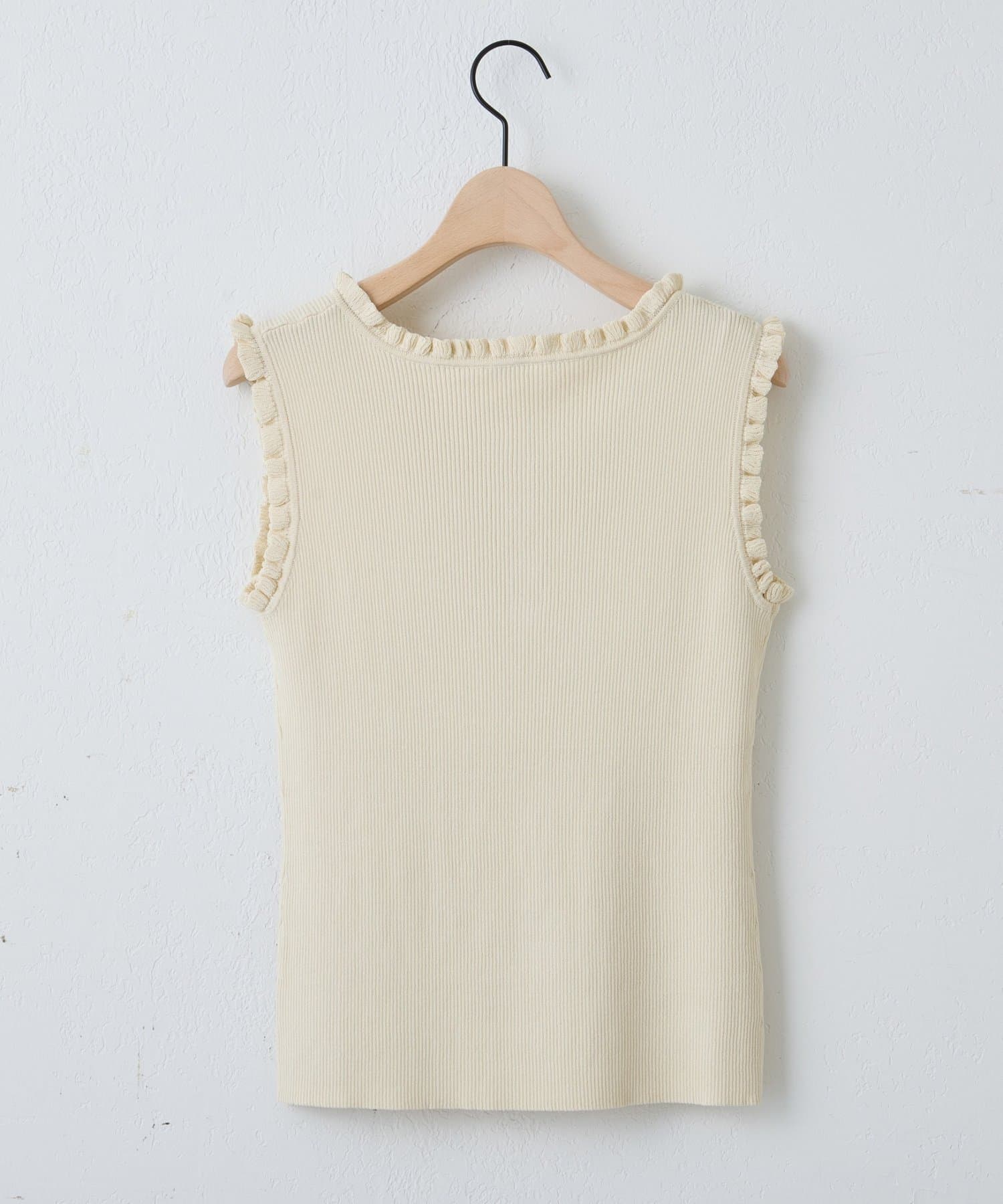 DISCOAT(ディスコート) ミニフリルヘンリータンクトップ