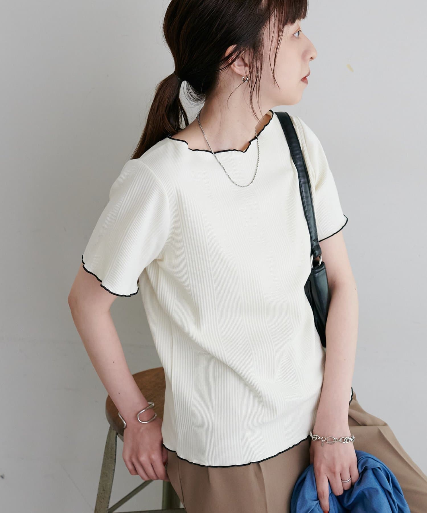 DISCOAT(ディスコート) ランダムリブメロープルオーバー