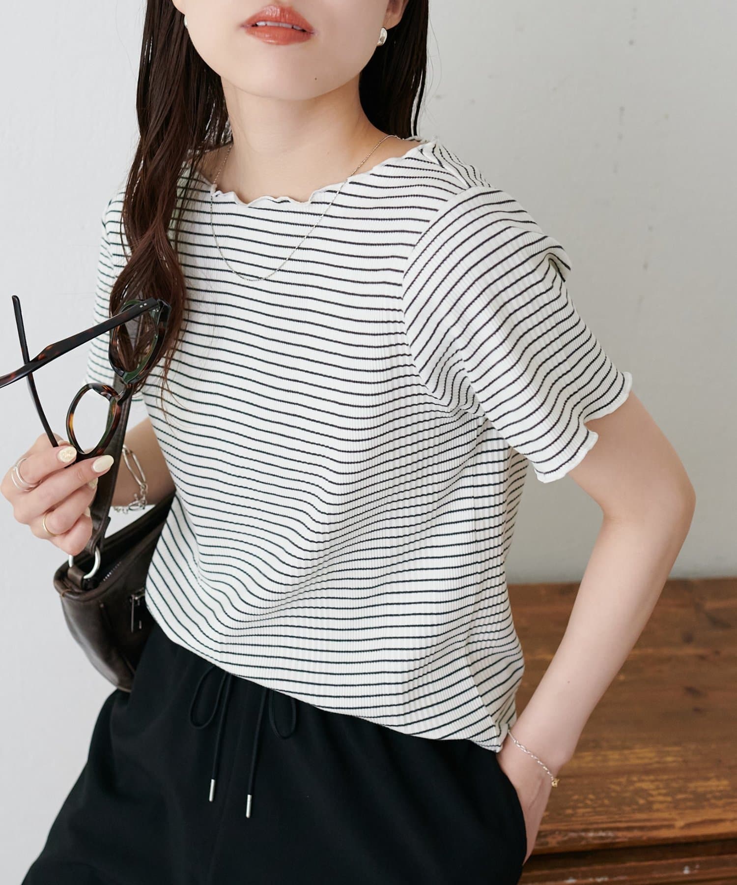 DISCOAT(ディスコート) ランダムリブメロープルオーバー