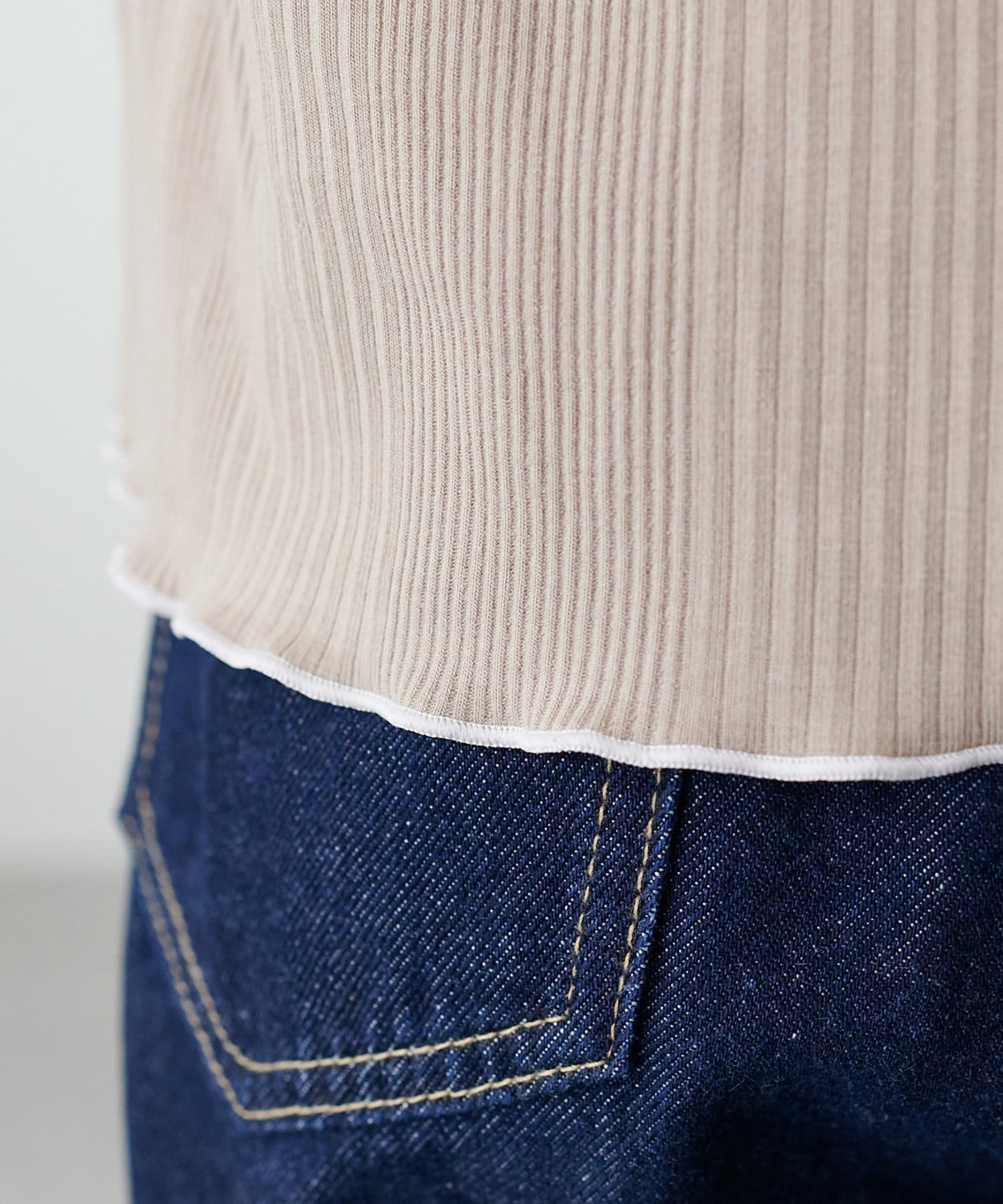 DISCOAT(ディスコート) ランダムリブメロープルオーバー