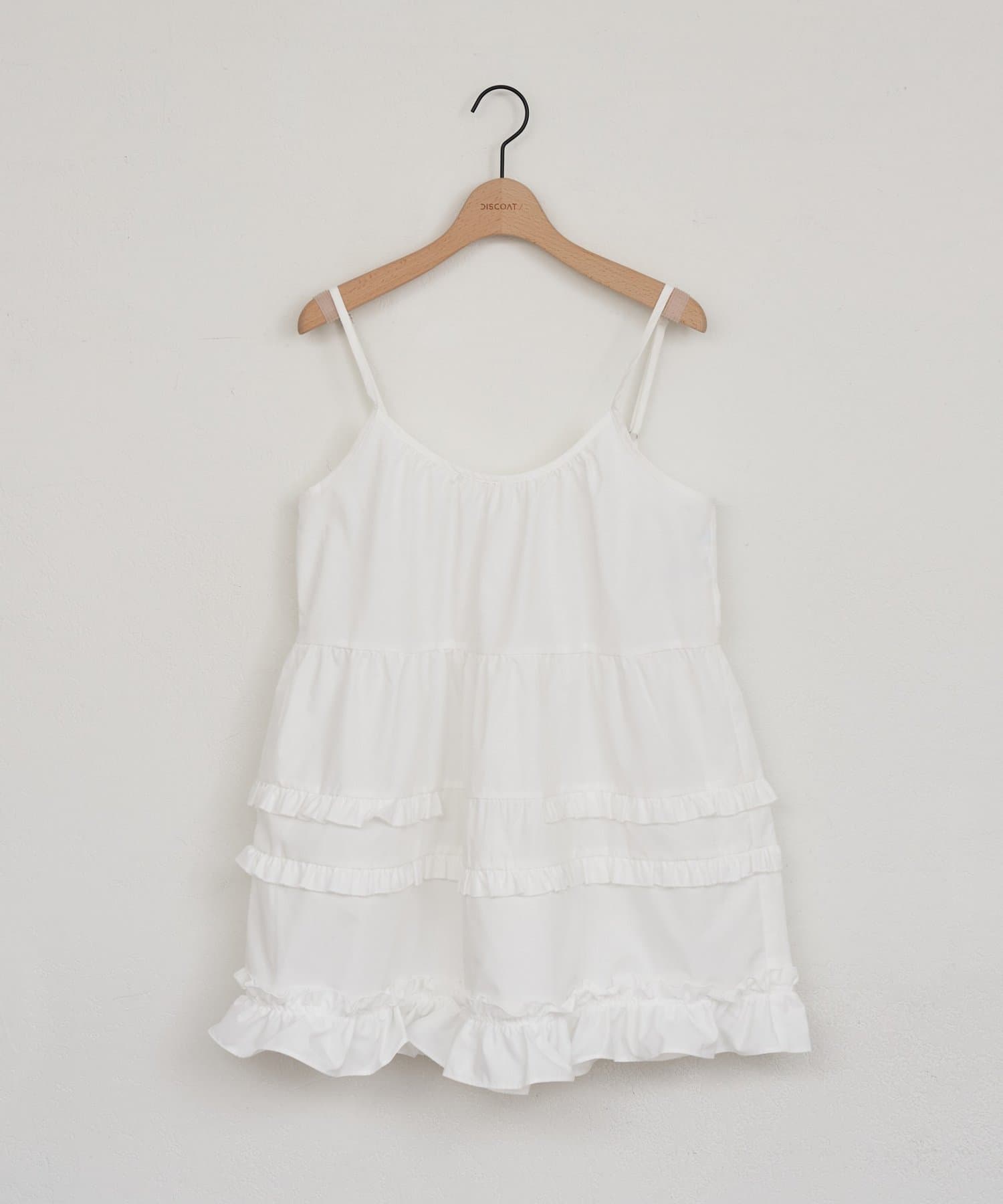 DISCOAT(ディスコート) 【umm.】裾フリルキャミチュニック