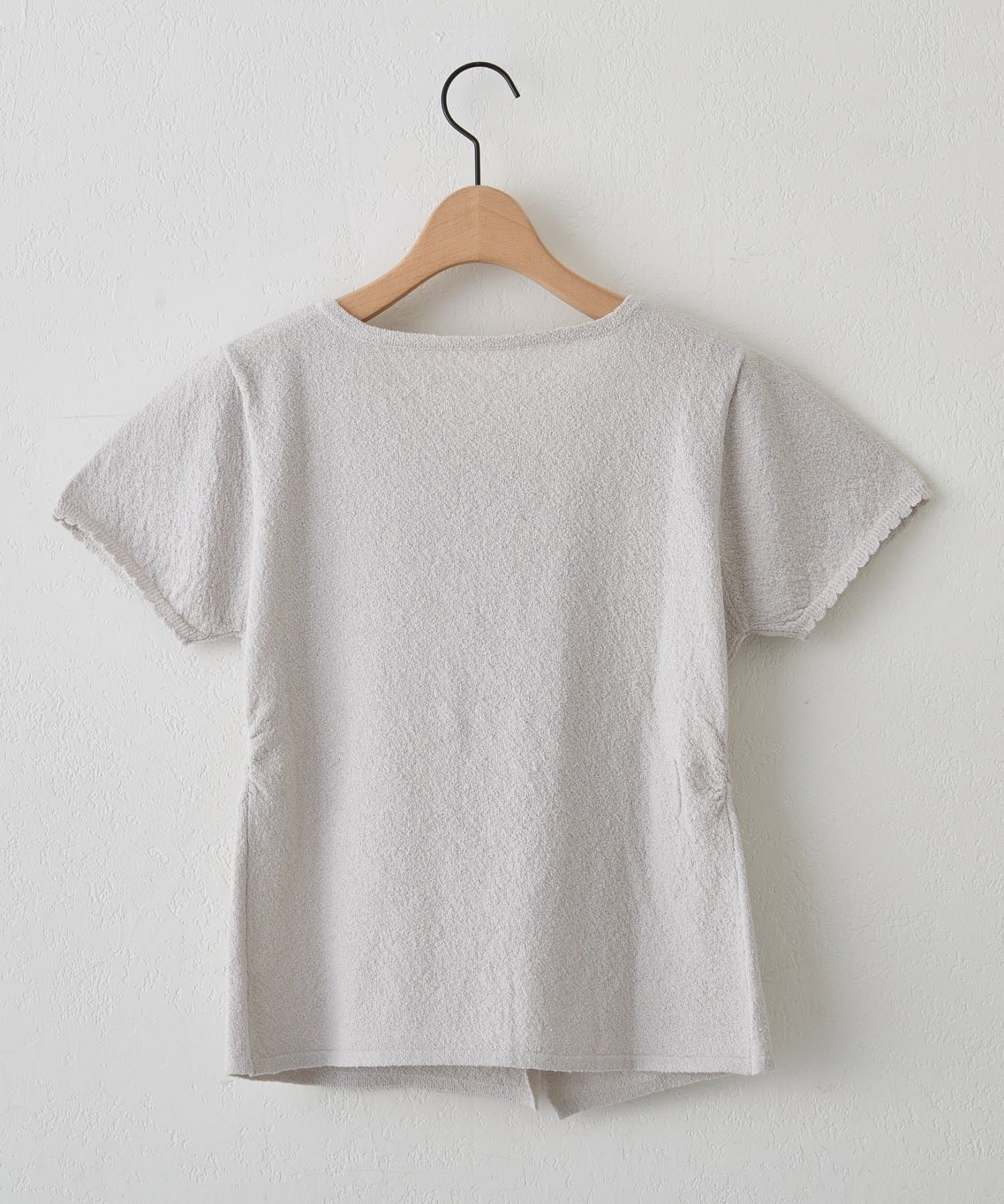 DISCOAT(ディスコート) 【umm.】ドレープ半袖カーディガン