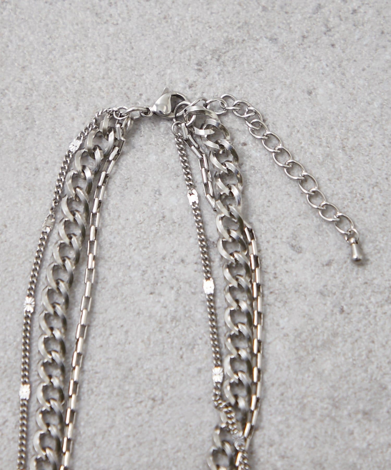 Remind me and forever(リマインドミーアンドフォーエバー) 【Mavie..7】デザインチェーン3連ネックレス