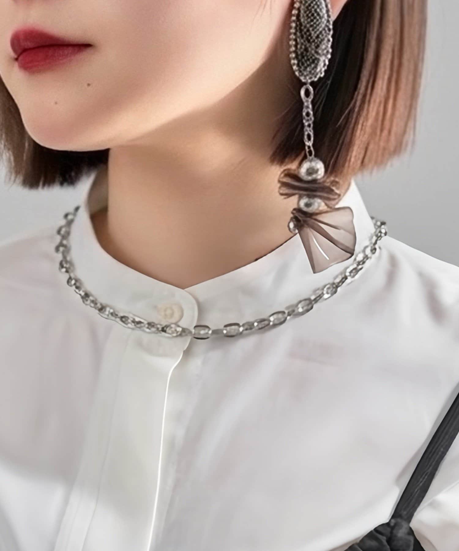 Remind me and forever(リマインドミーアンドフォーエバー) 【Mavie..7】ボリュームチェーンチョーカーネックレス