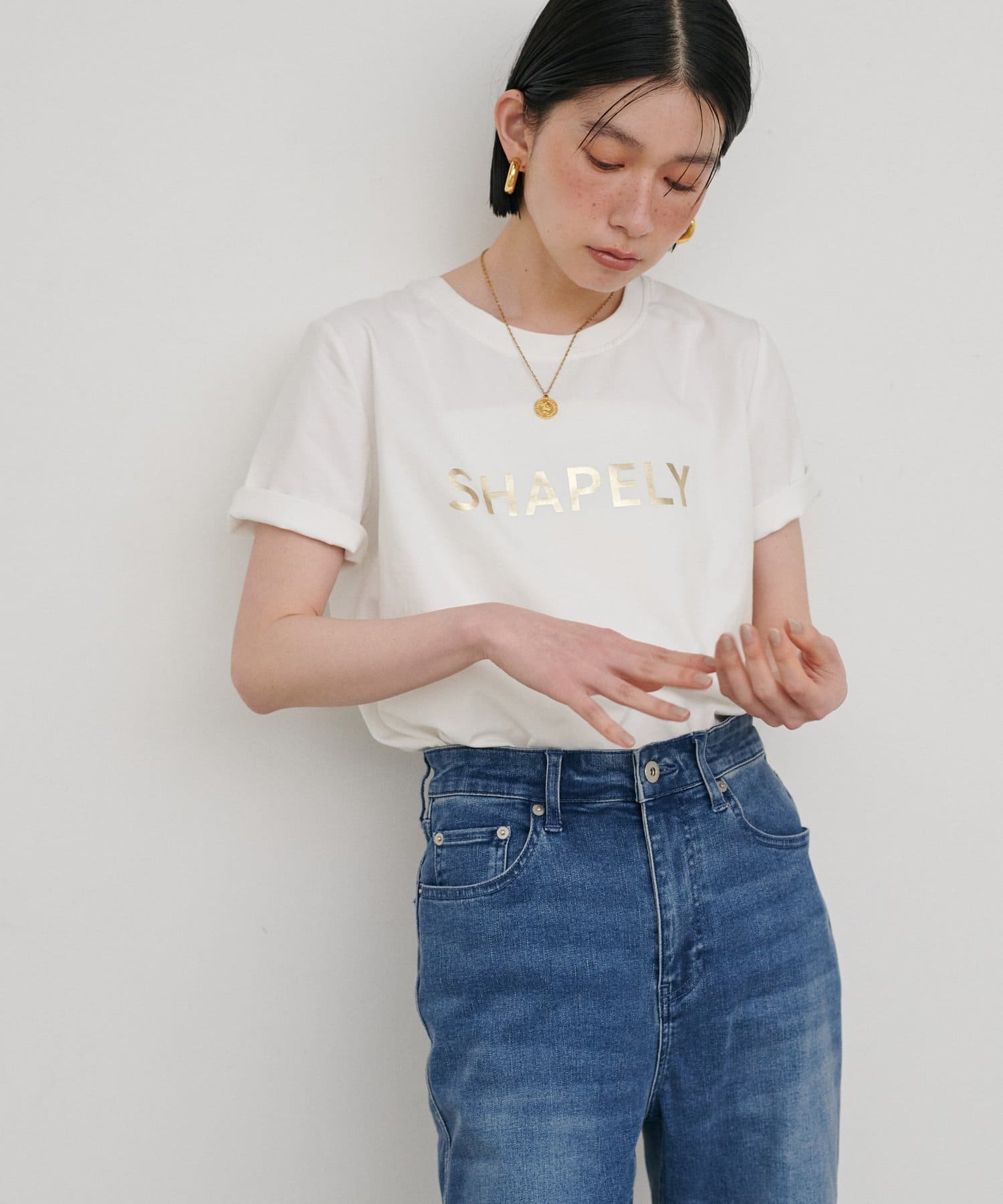 LARUTA(ラルータ) シルケットエンボスロゴT