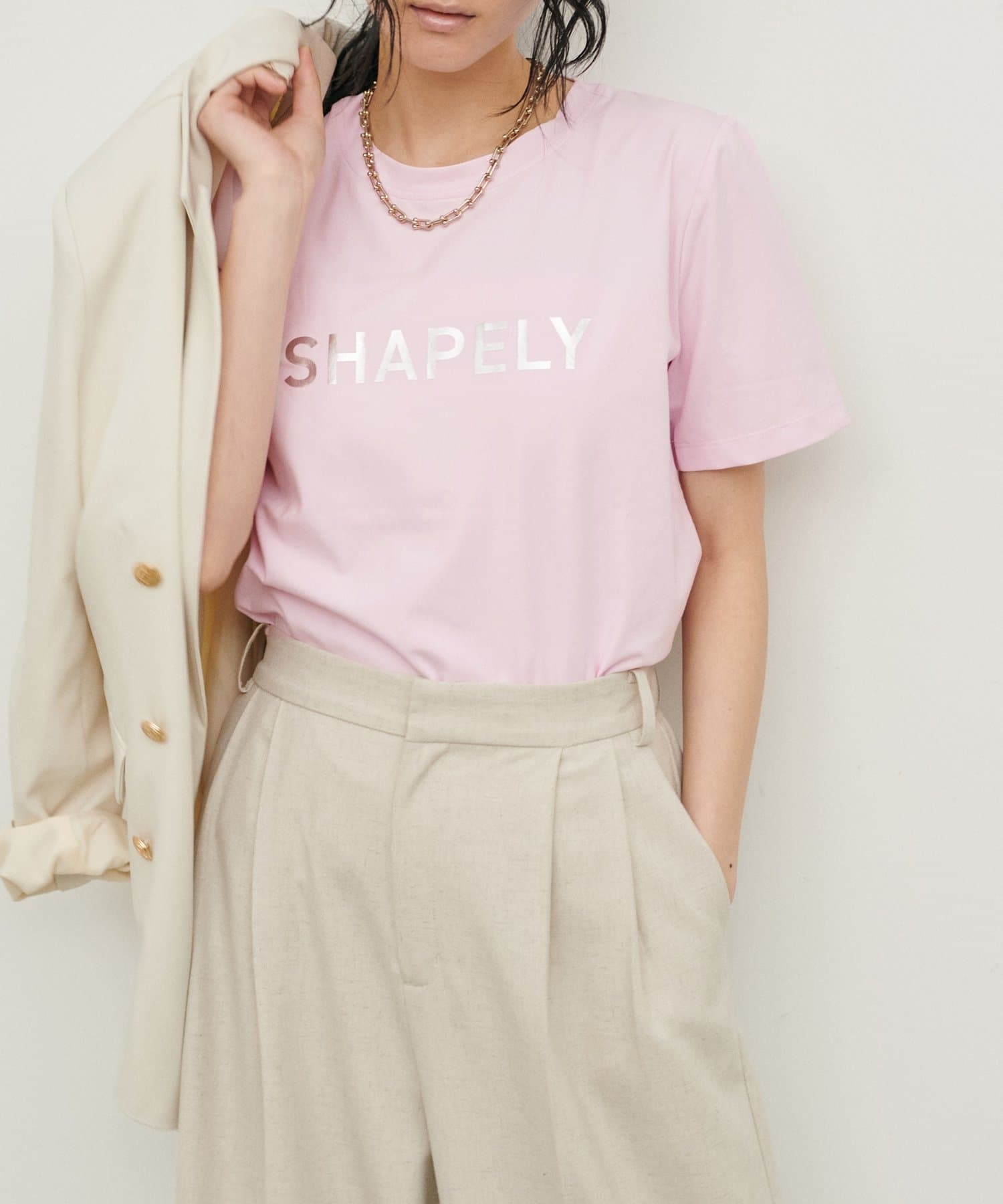 LARUTA(ラルータ) シルケットエンボスロゴT