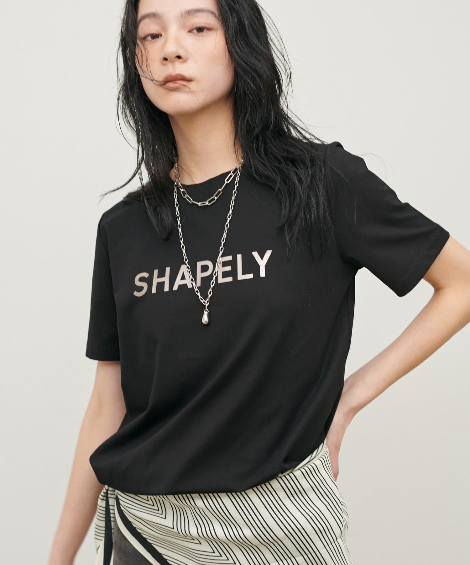 LARUTA(ラルータ) シルケットエンボスロゴT