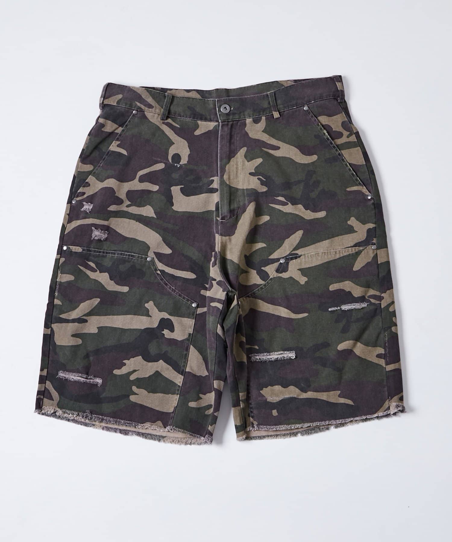 WHO’S WHO gallery(フーズフーギャラリー) KOOKY'N ダメージダックハーフパンツ