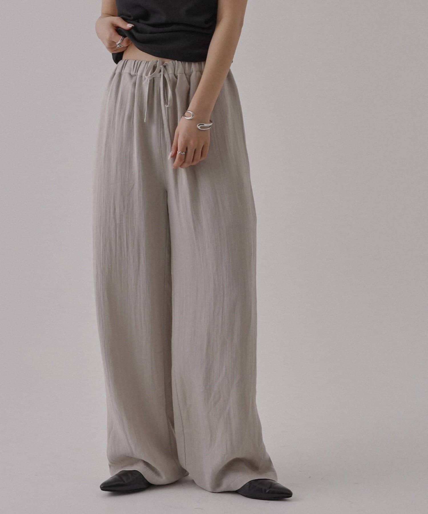 COLONY 2139(コロニー トゥーワンスリーナイン) 【接触冷感/セットアップ対応】リネンライクイージーパンツ