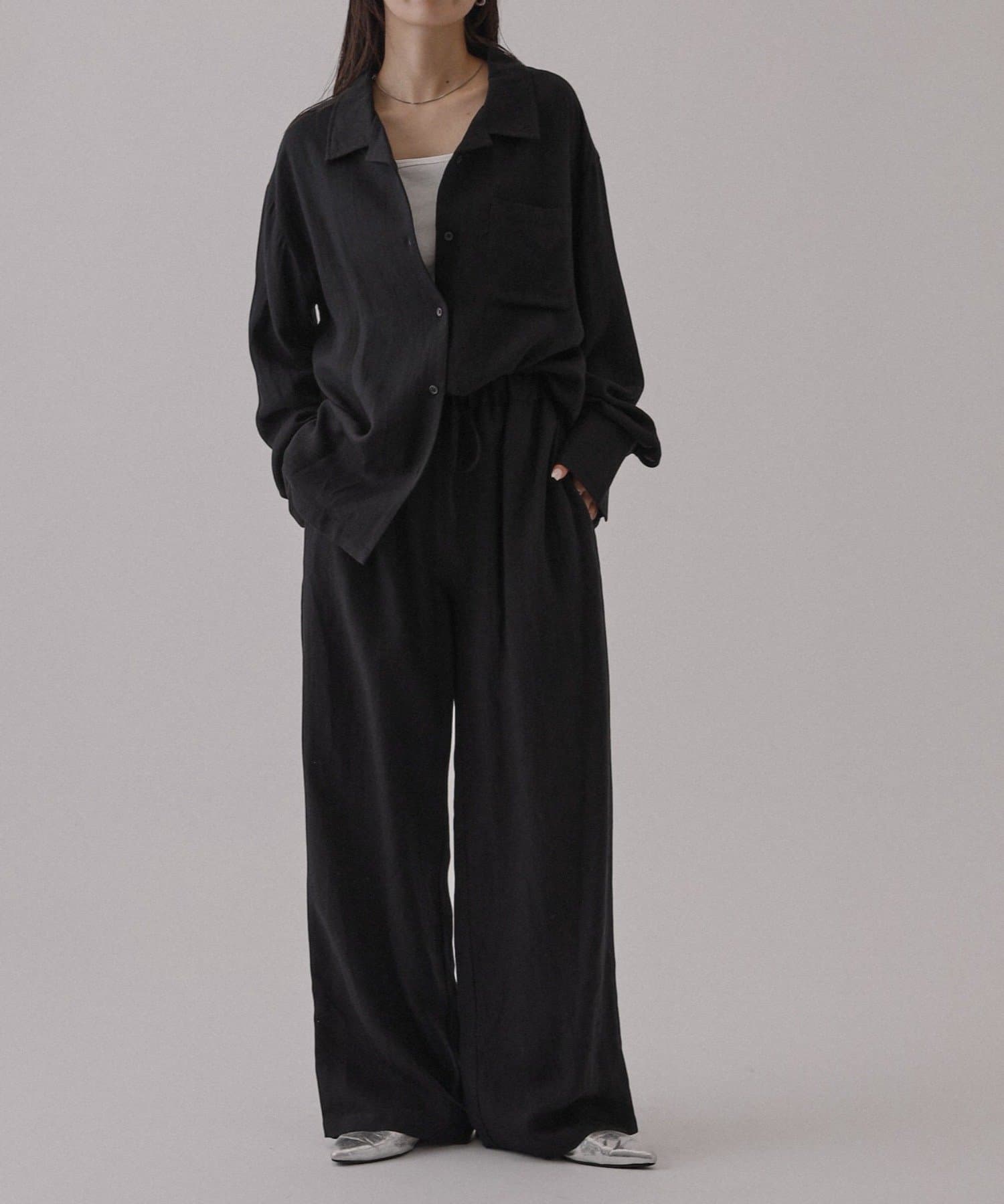 COLONY 2139(コロニー トゥーワンスリーナイン) 【接触冷感/セットアップ対応】リネンライクイージーパンツ