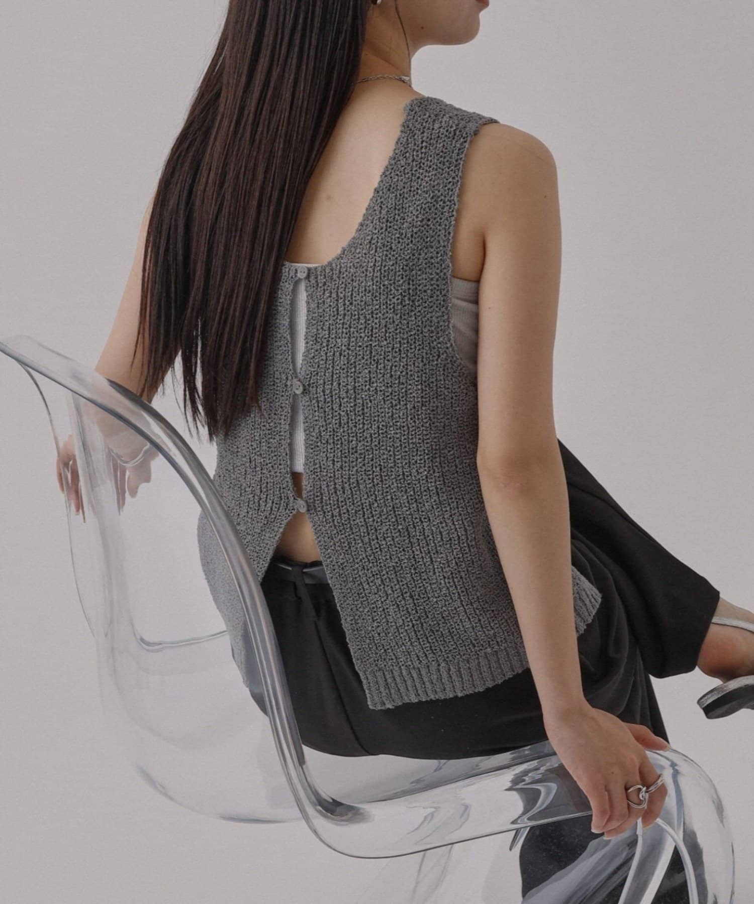 COLONY 2139(コロニー トゥーワンスリーナイン) 2WAYノースリニットベスト