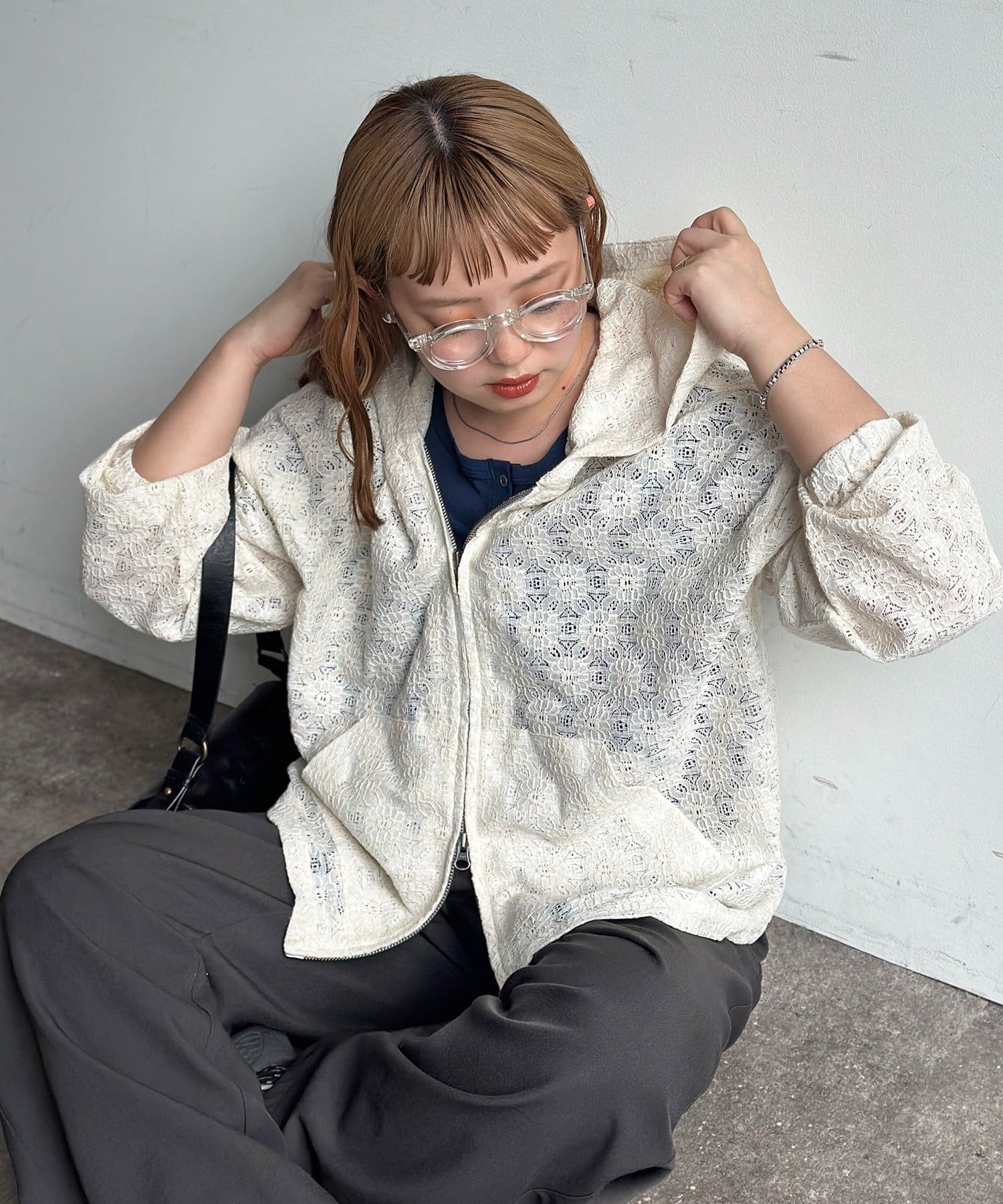 CPCM(シーピーシーエム) レースジップパーカー