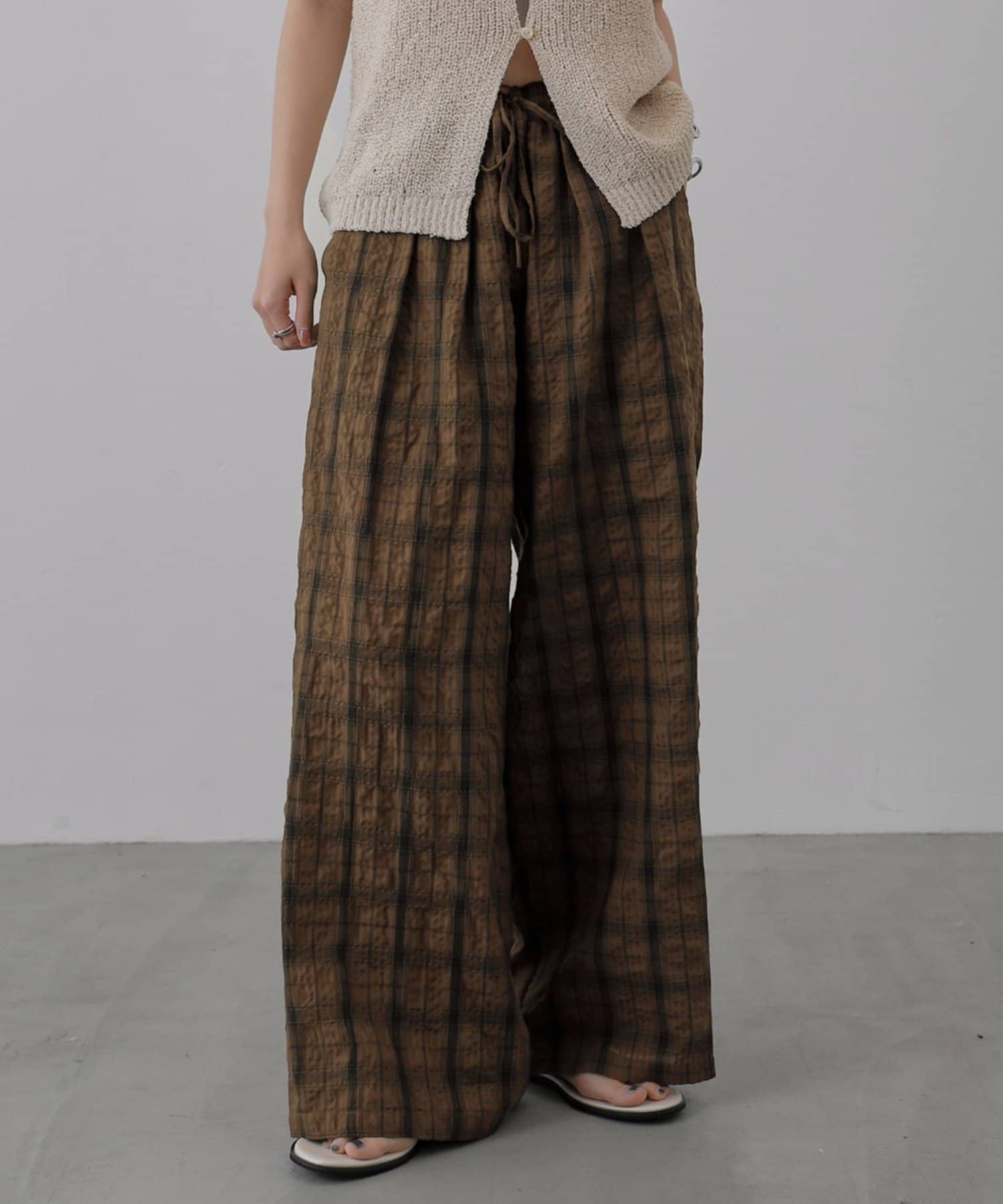 COLONY 2139(コロニー トゥーワンスリーナイン) 【セットアップ対応】TCチェックイージーパンツ