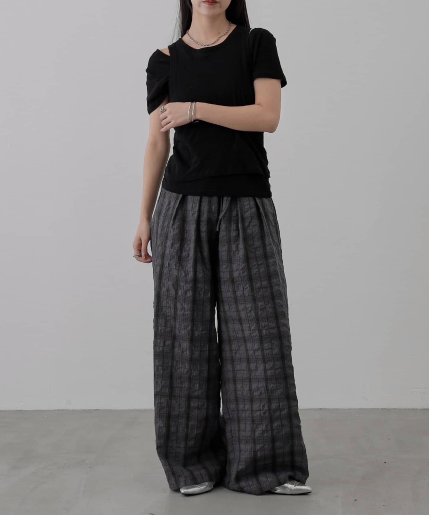 COLONY 2139(コロニー トゥーワンスリーナイン) 【セットアップ対応】TCチェックイージーパンツ