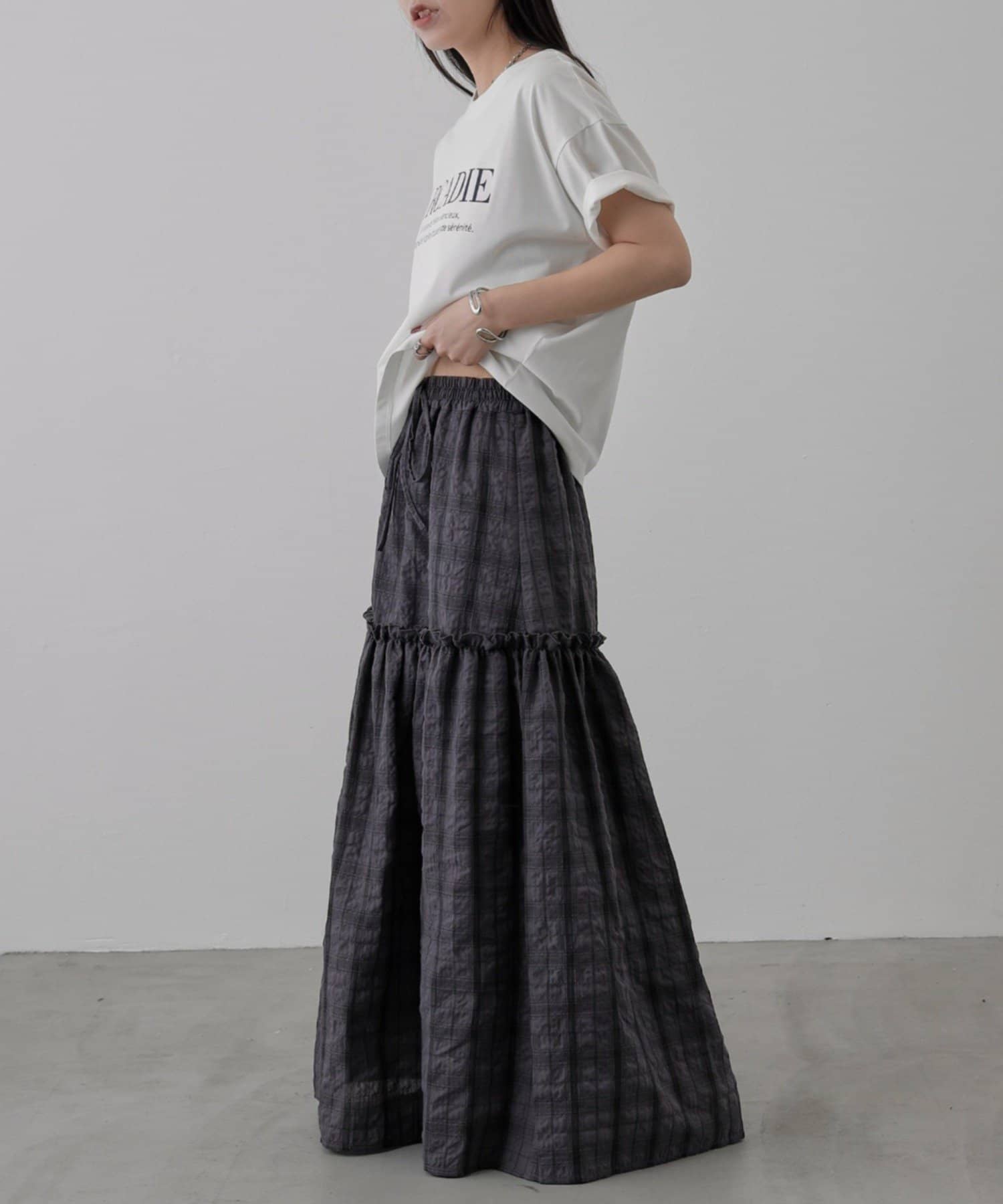 COLONY 2139(コロニー トゥーワンスリーナイン) 【セットアップ対応】TCチェックティアードスカート