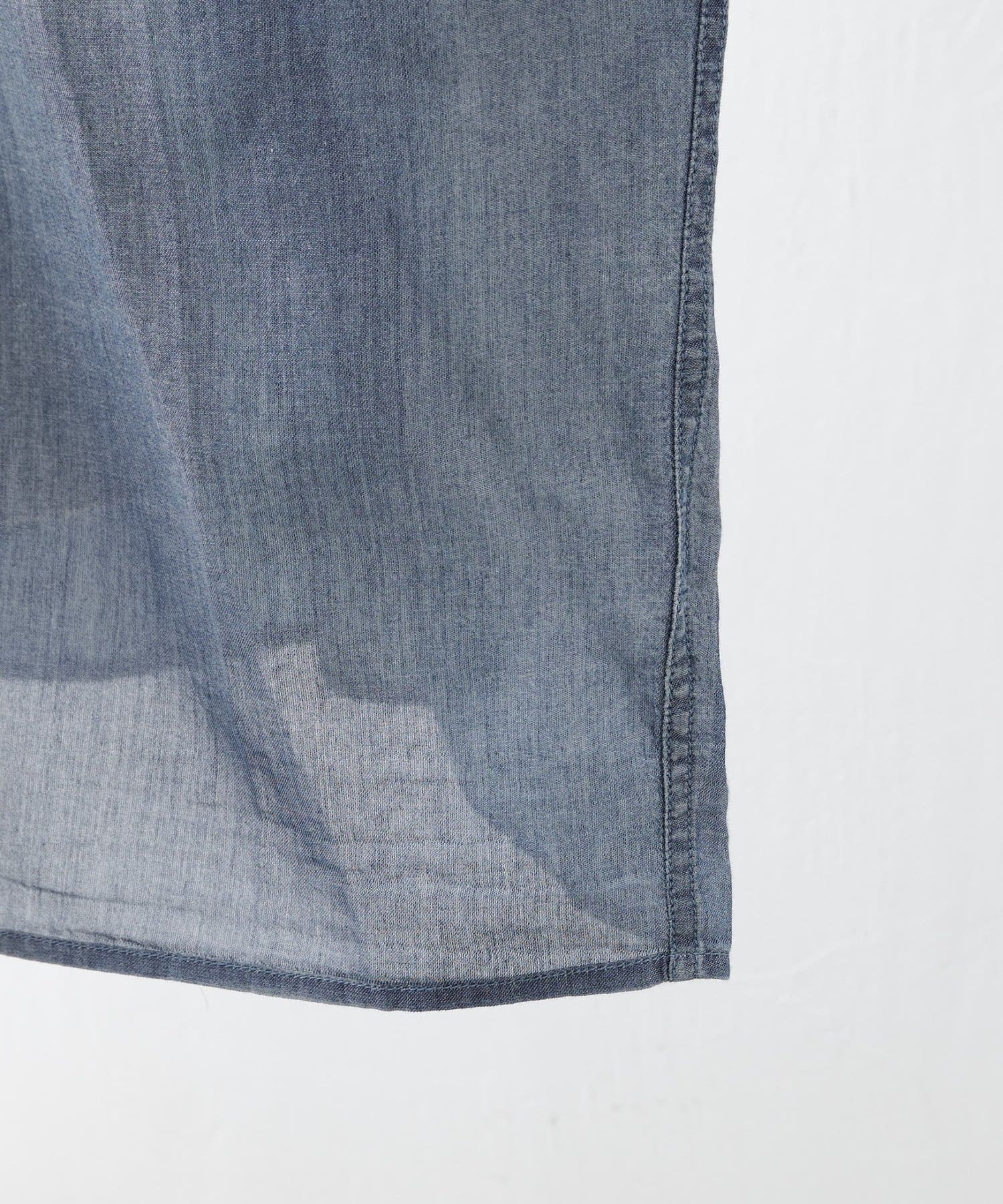 BEARDSLEY(ビアズリー) 《4/1(水)20：00予約開始》シフォンデニムポンチョシャツ