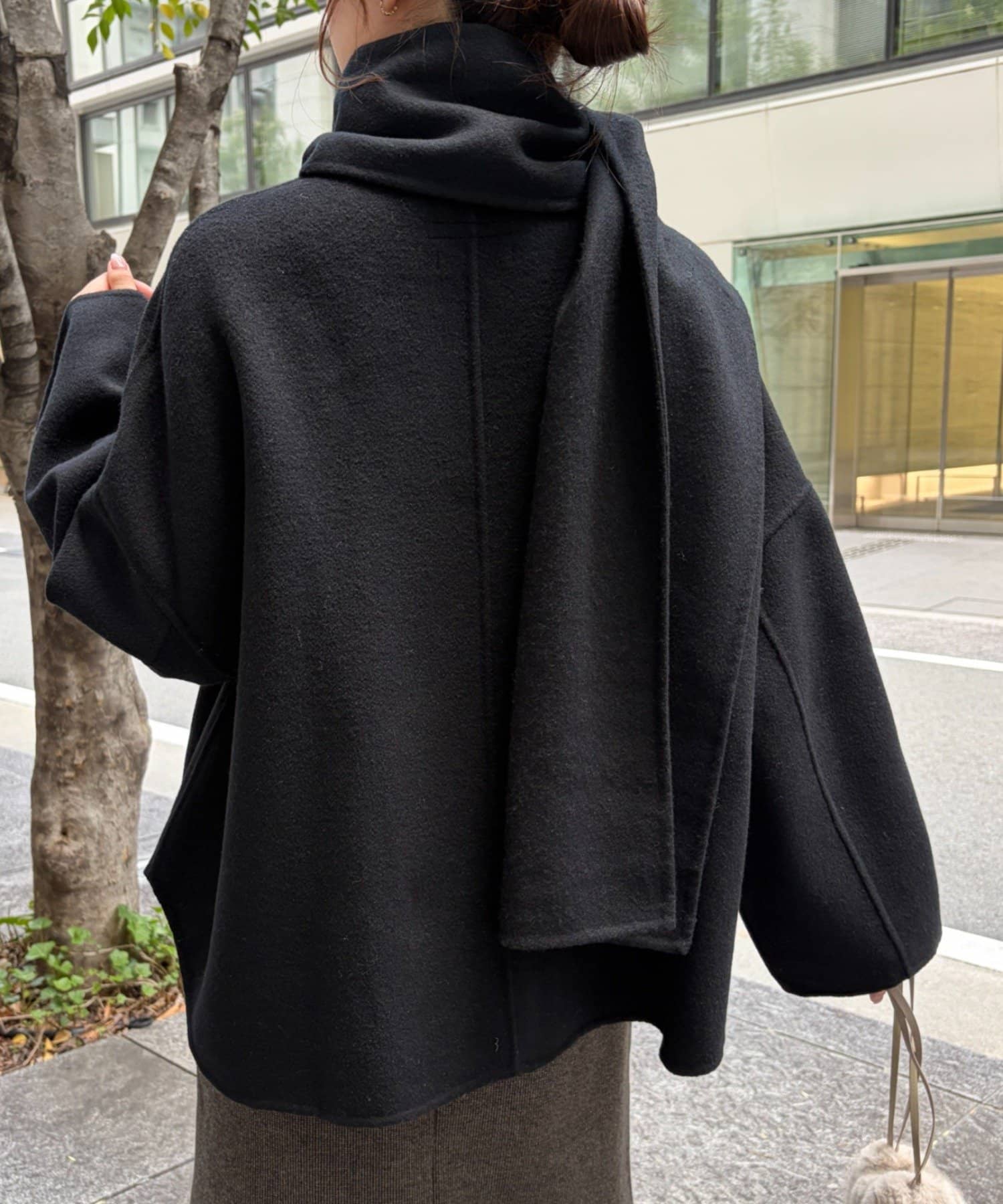 Jena　espace merveilleux(ジェナ　エスパスメルヴェイユ) ストール付きコート
