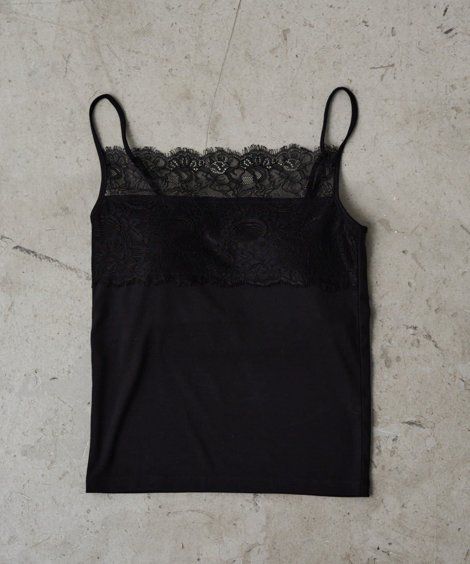 LOUNGEDRESS(ラウンジドレス) 【earthy_/アーシー】カップ付きレースキャミソール