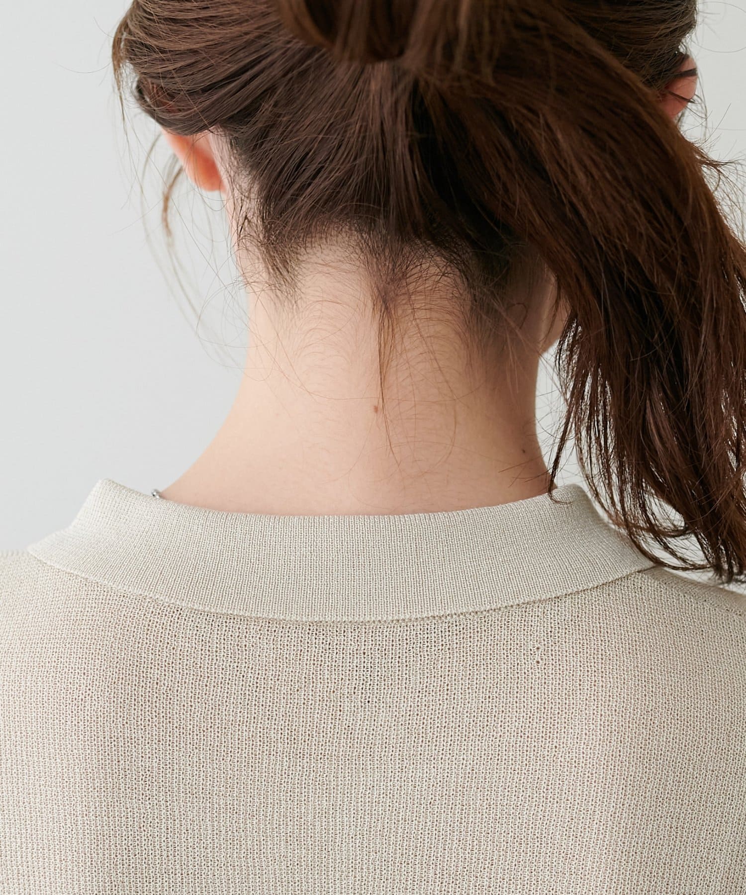 DISCOAT(ディスコート) 【Enlude】レイヤードライク半袖ニットポロ《ユニセックス》