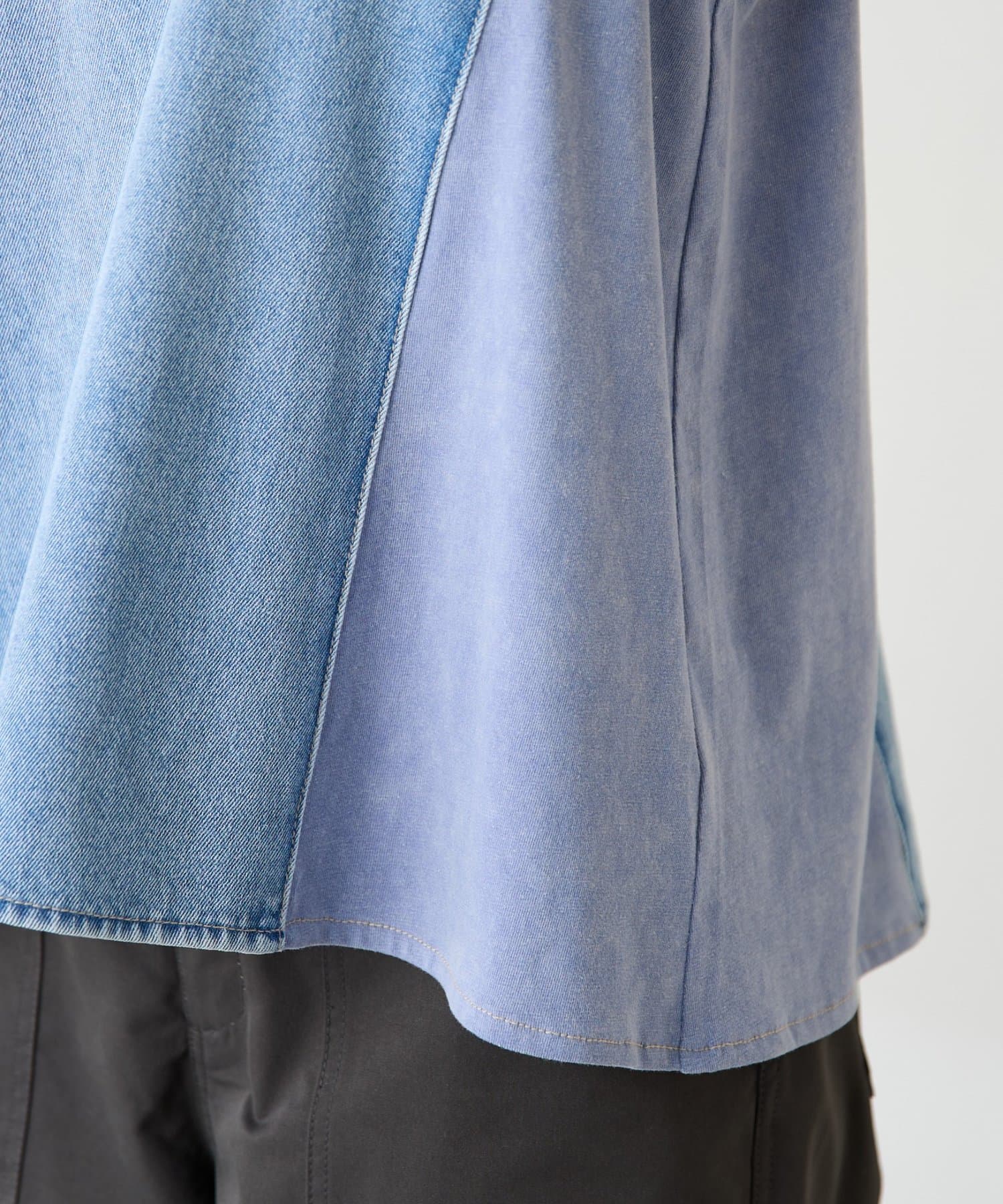 COLLAGE GALLARDAGALANTE(コラージュ ガリャルダガランテ) Q.anosライトオンスデニムフレアタンクトップ