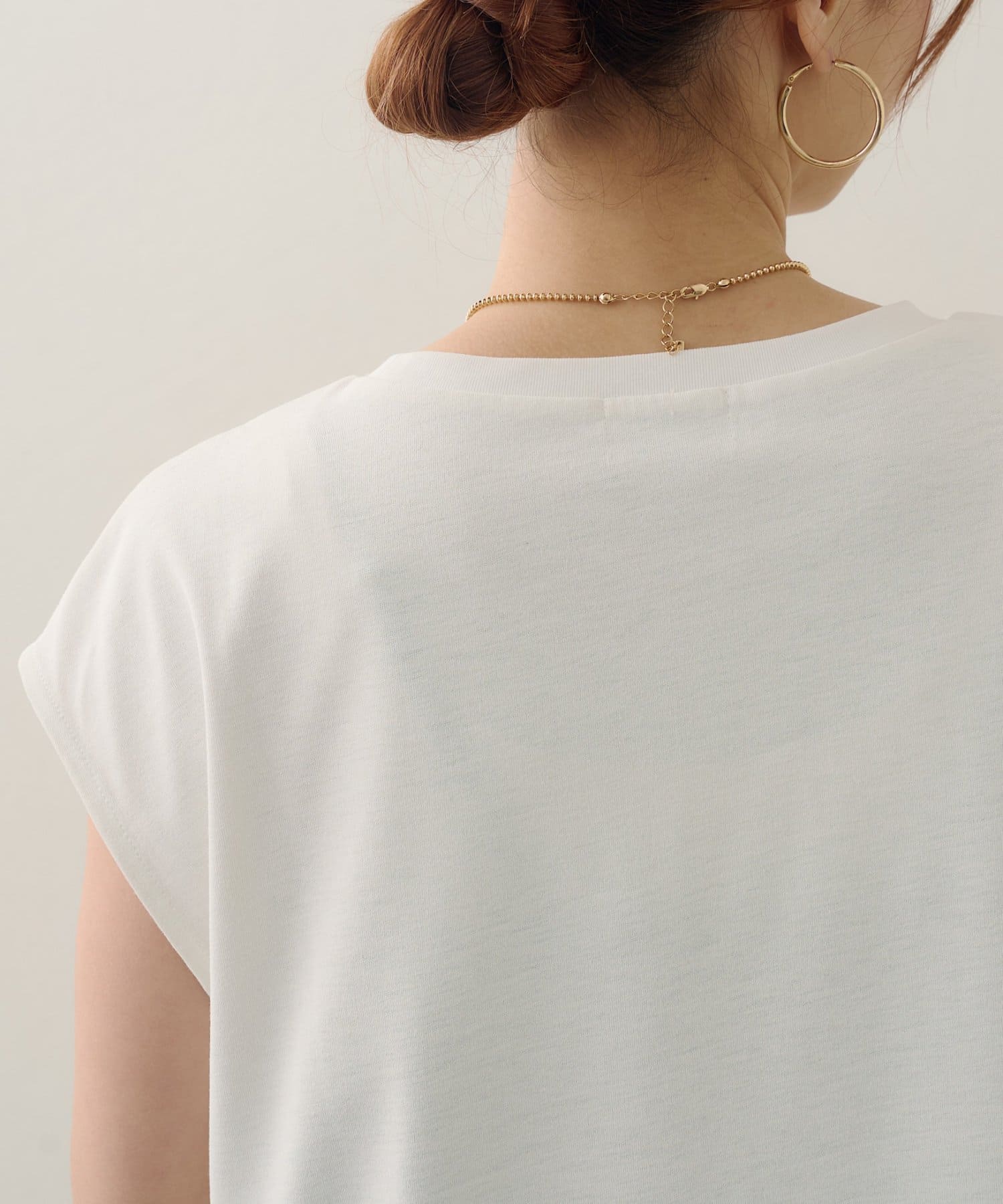 DISCOAT(ディスコート) 【Noka/汗染み防止】フォトプリントフレンチTシャツ