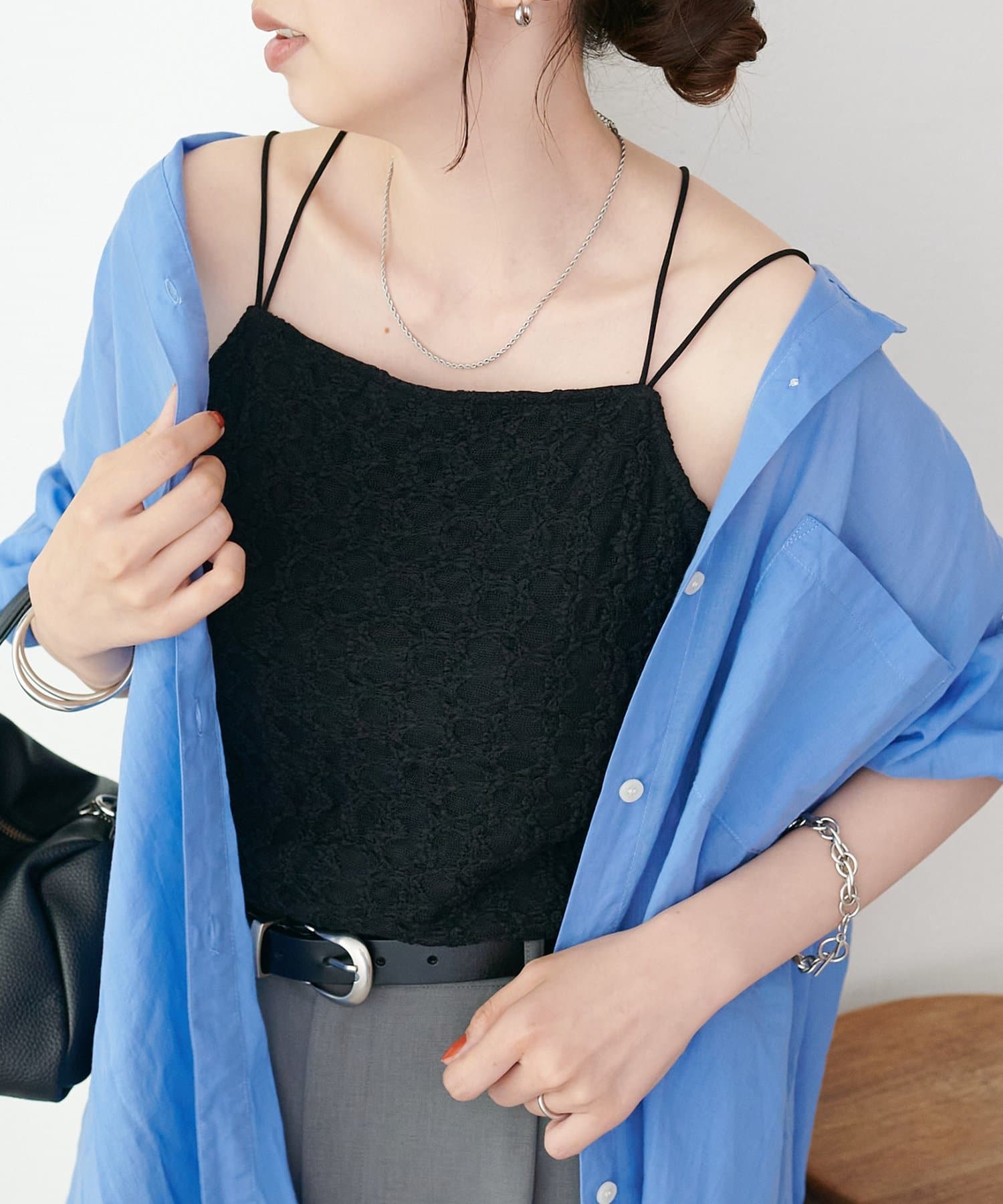 DISCOAT(ディスコート) レースカップ付キャミ