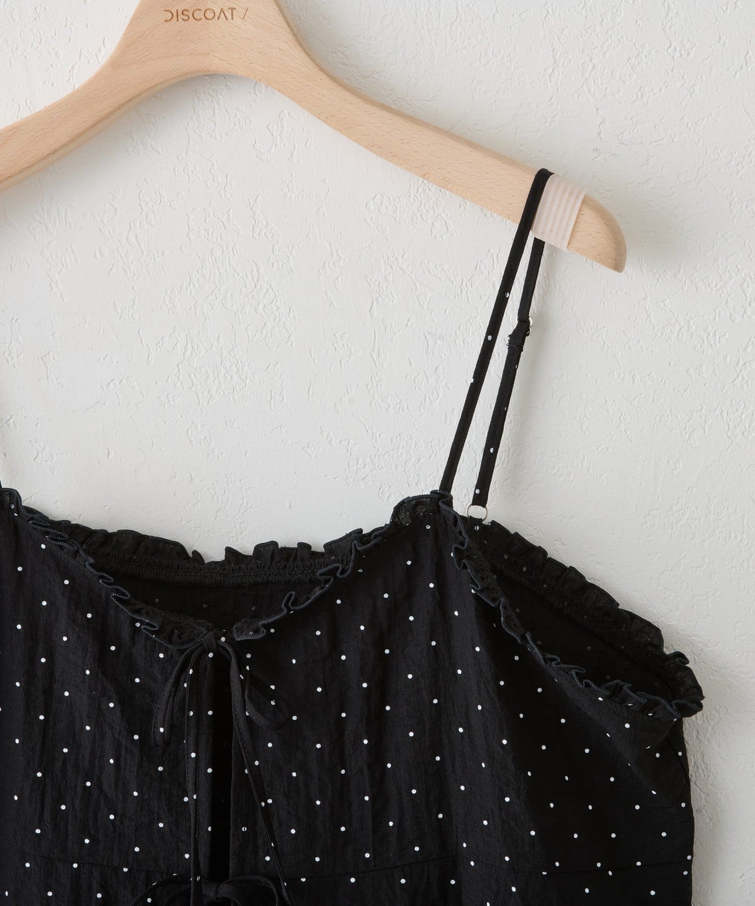 DISCOAT(ディスコート) シアードット前開きキャミソール