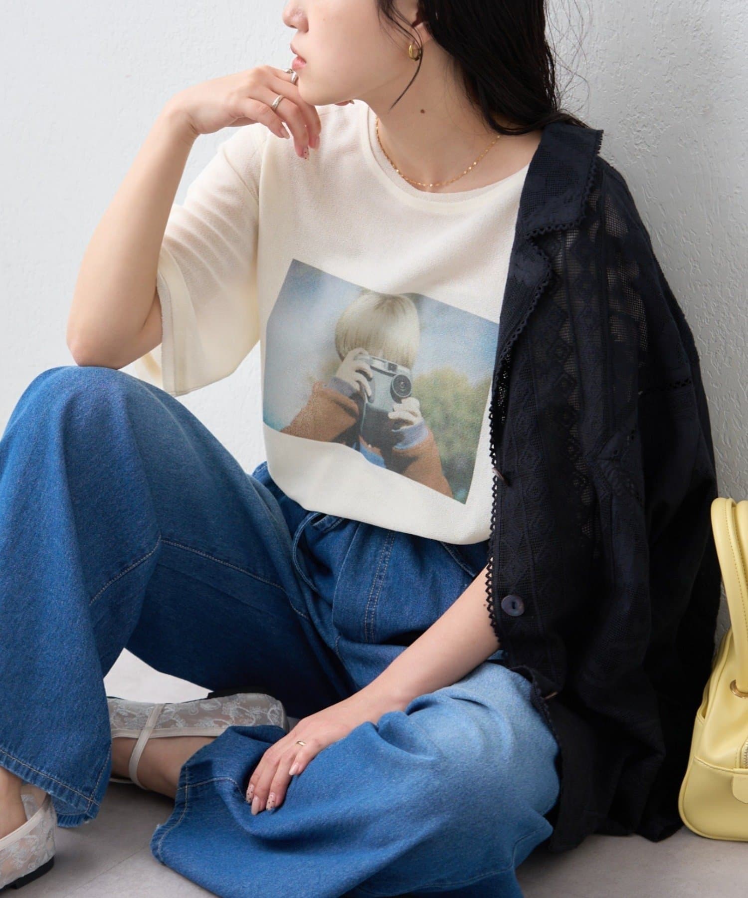 CIAOPANIC TYPY(チャオパニックティピー) ドライタッチアソートフォトプリント半袖Tee