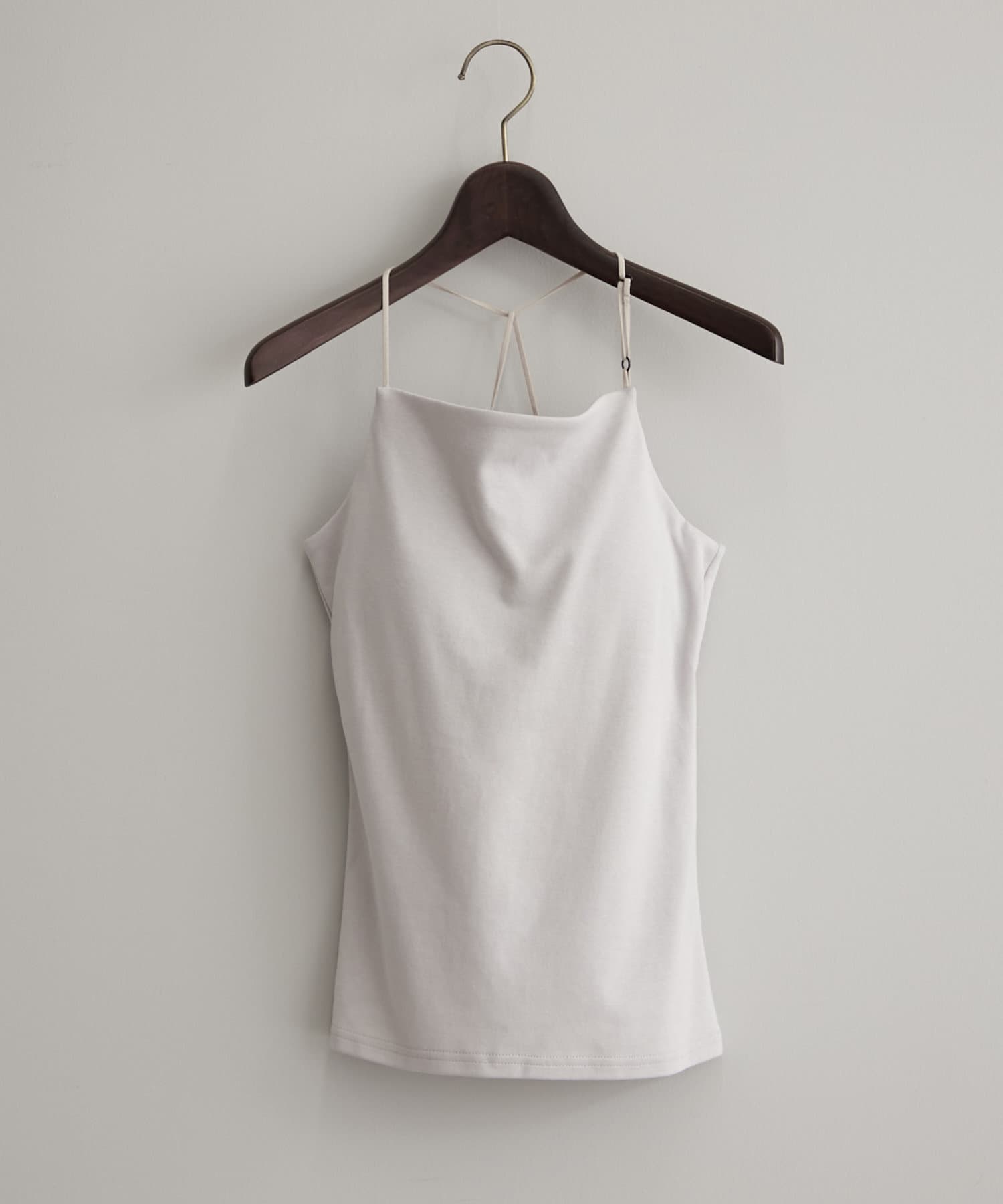 OUTLET(アウトレット) 【earthy_】オーガニックコットンカップ付きバックデザインキャミソール