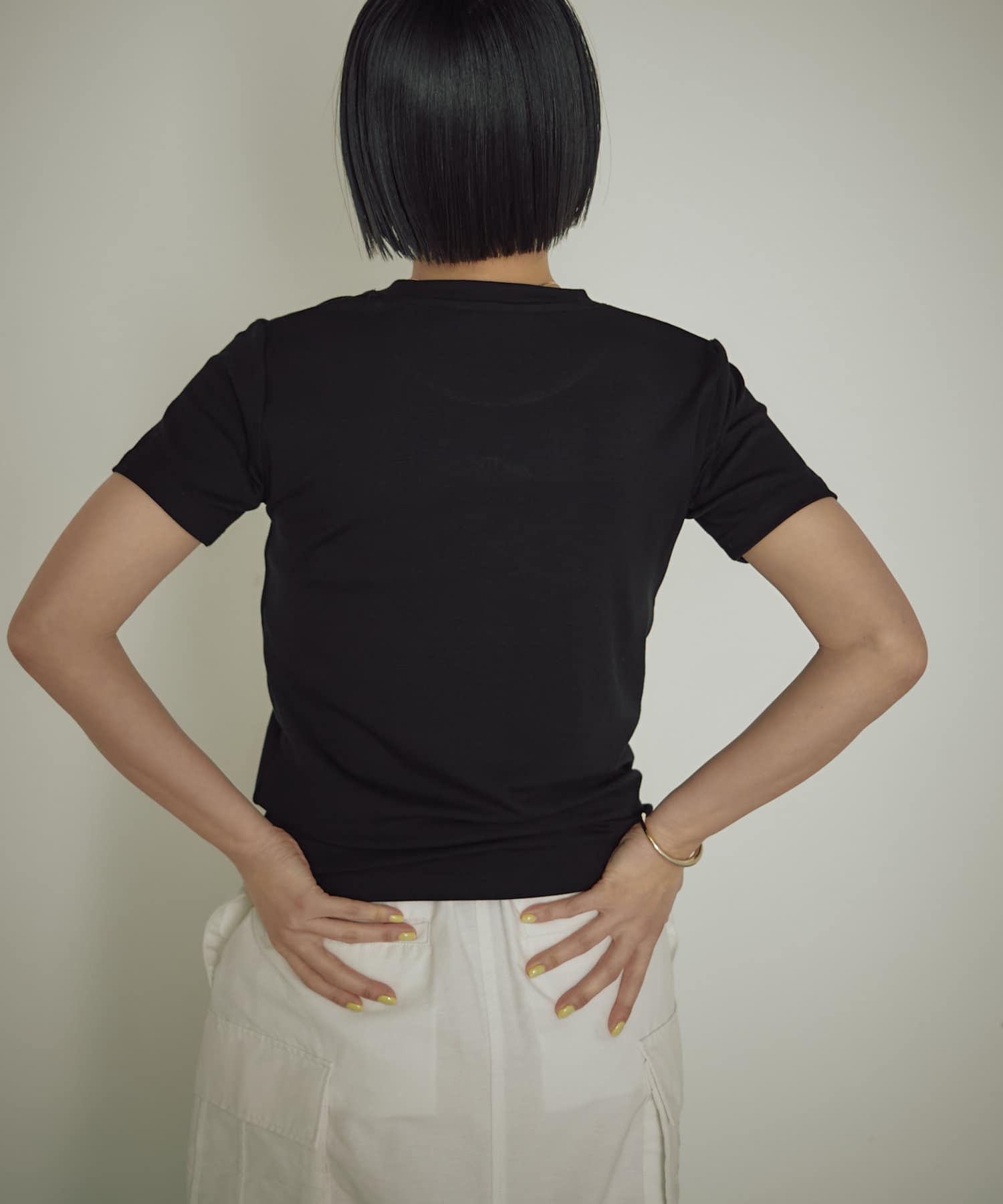 OUTLET(アウトレット) 【earthy_】ロゴ刺繍TEE