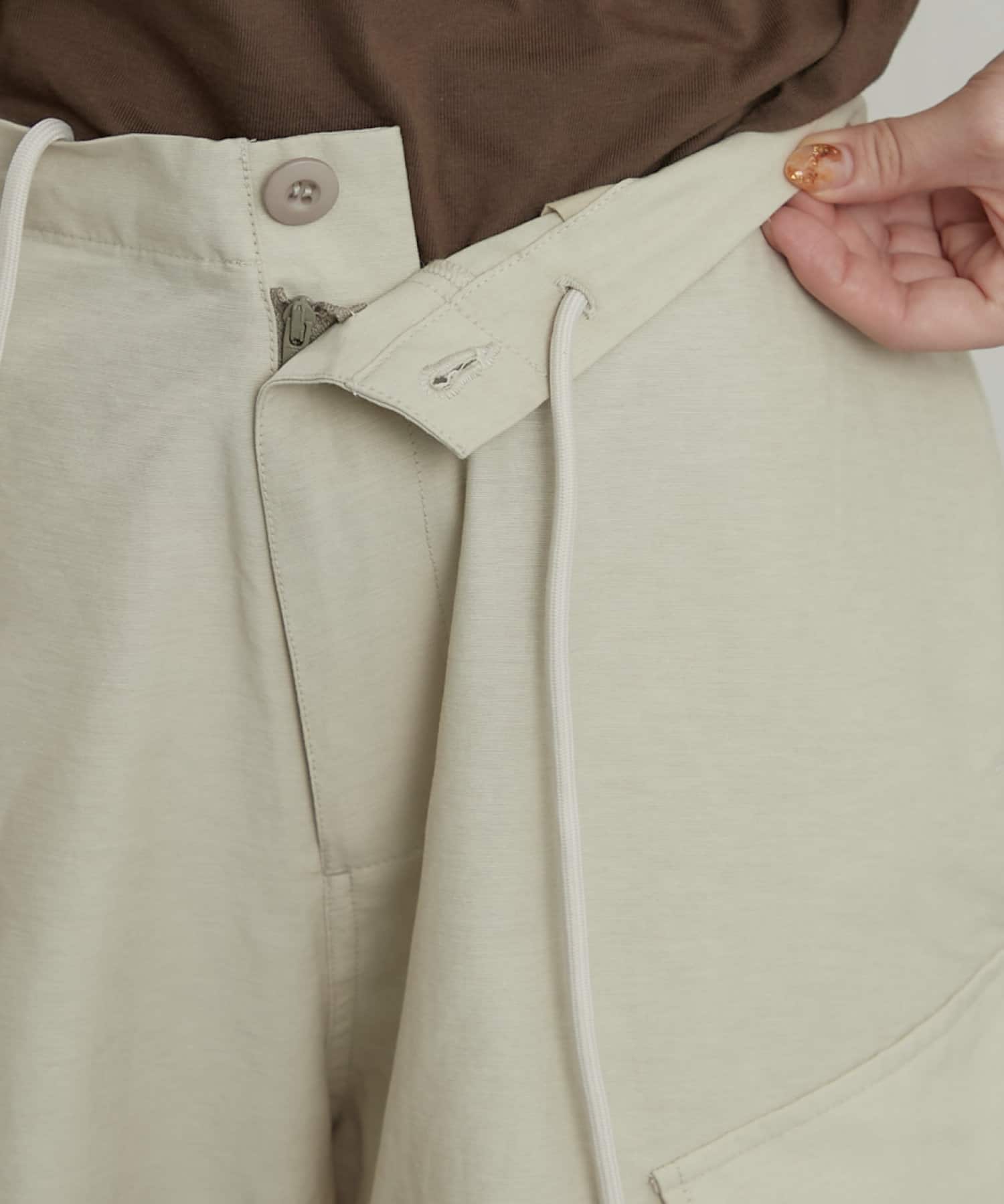 OUTLET(アウトレット) 【earthy_】カーゴパラシュートパンツ