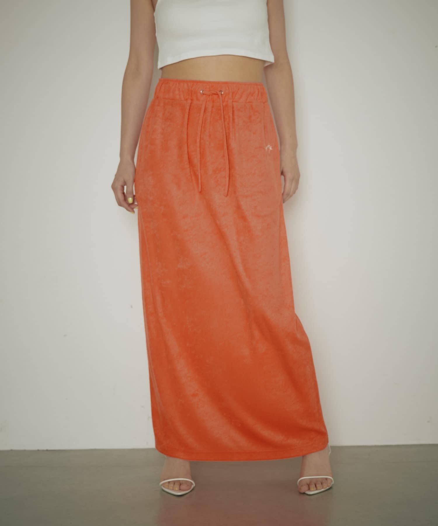 OUTLET(アウトレット) 【earthy_】パイルロングスカート