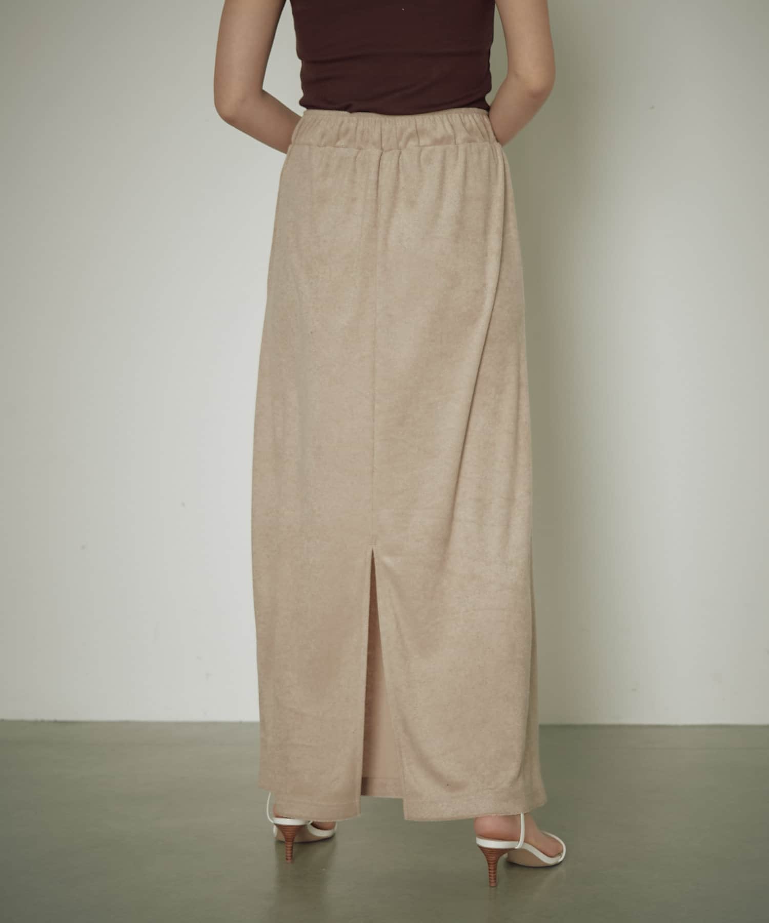 OUTLET(アウトレット) 【earthy_】パイルロングスカート