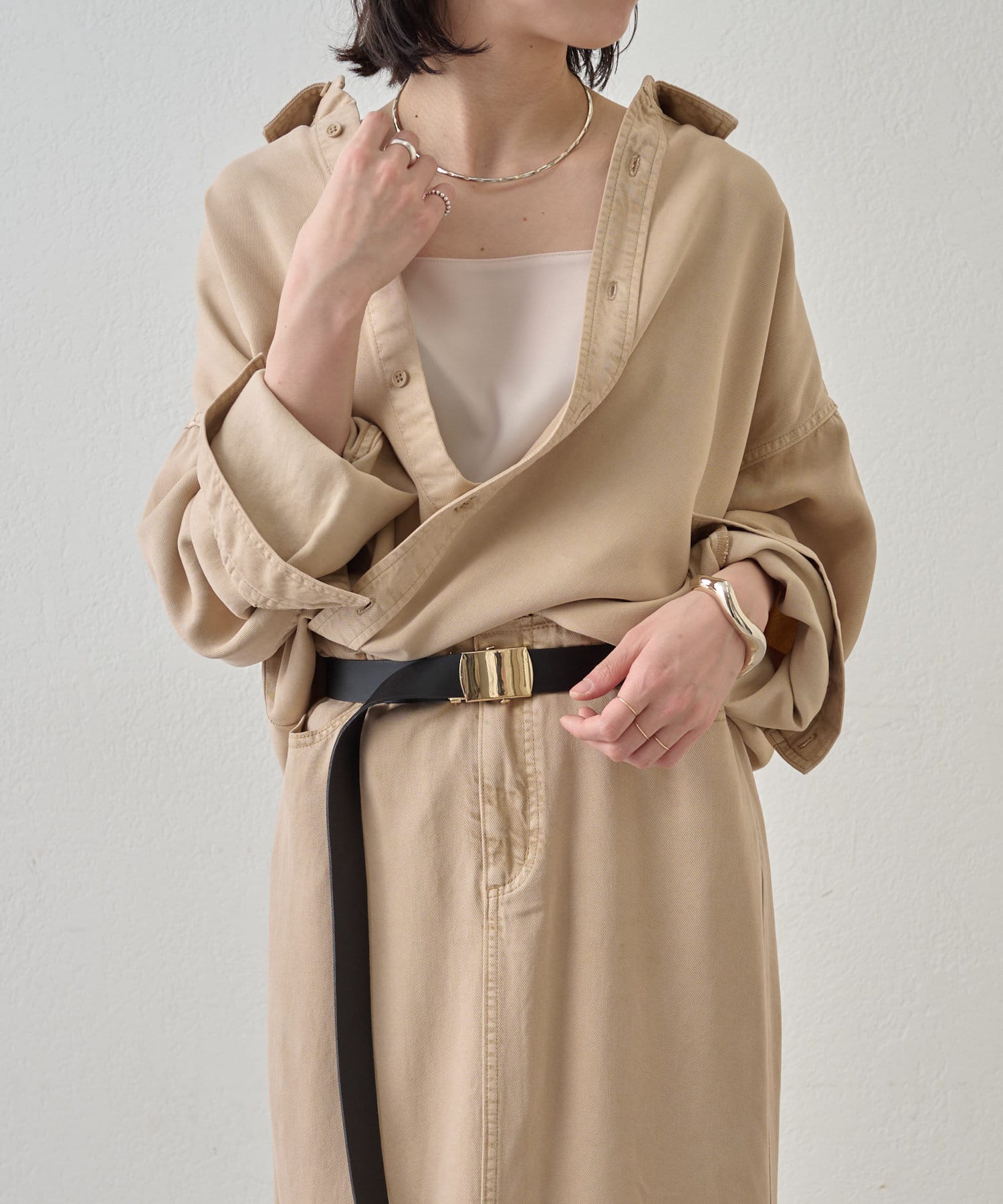 OUTLET(アウトレット) 【Omekashi】ソフトオーバーシャツ