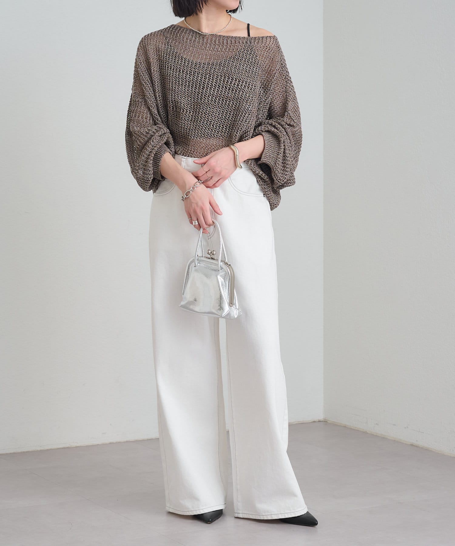 OUTLET(アウトレット) 【Omekashi】ワイドストレートデニム