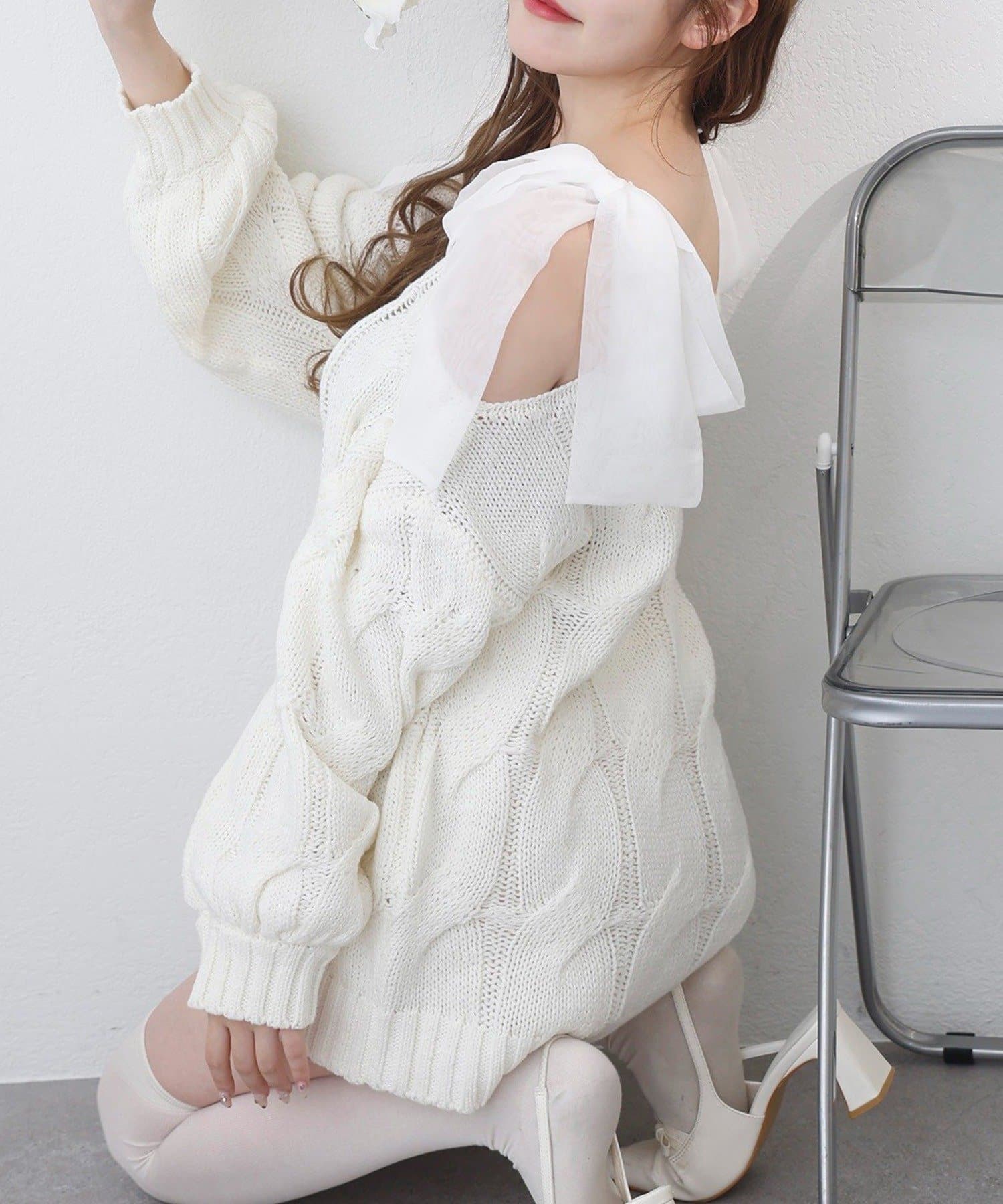 NICE CLAUP / OLIVE des OLIVE OUTLET(ナイスクラップ  / オリーブ デ オリーブ アウトレット) 【one after another】ミルキーパレットニット